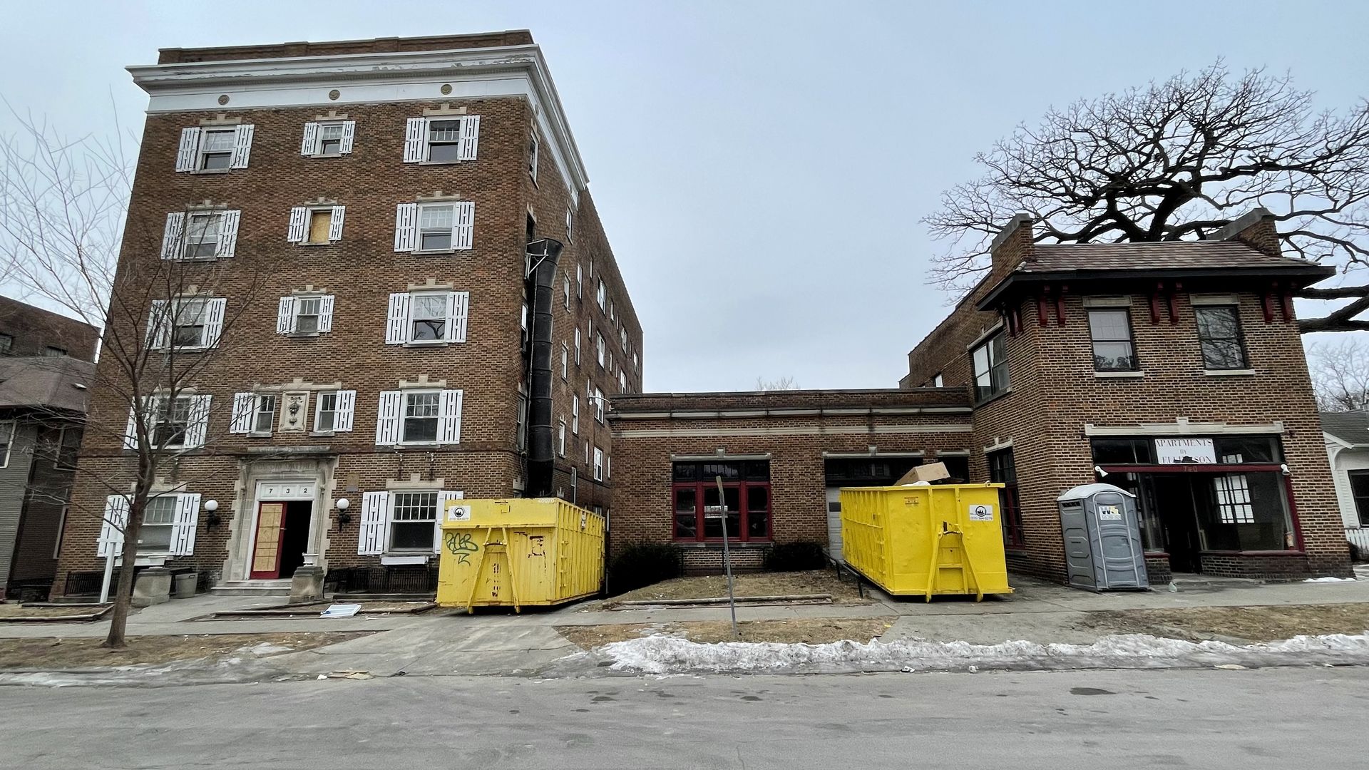 A photo of the Concord apartments in Des Moines.