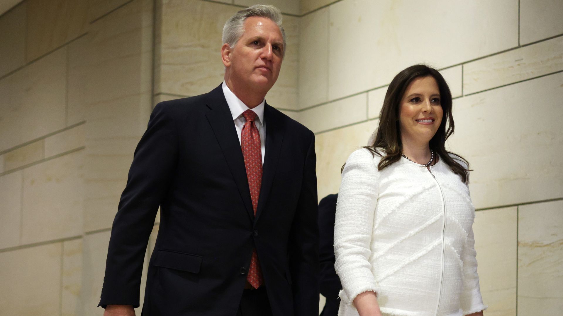 Kevin McCarthy and Elise Stefanik