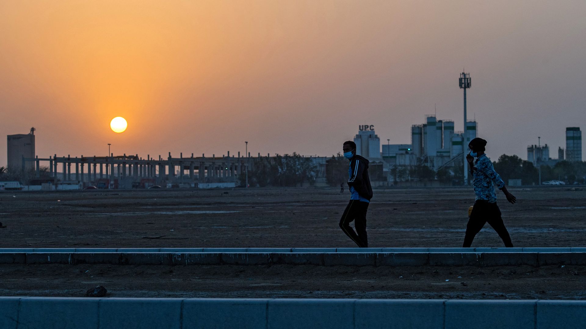 The Msaffah industrial district in the Emiarti capital Abu Dhabi on January 17, 2022. 