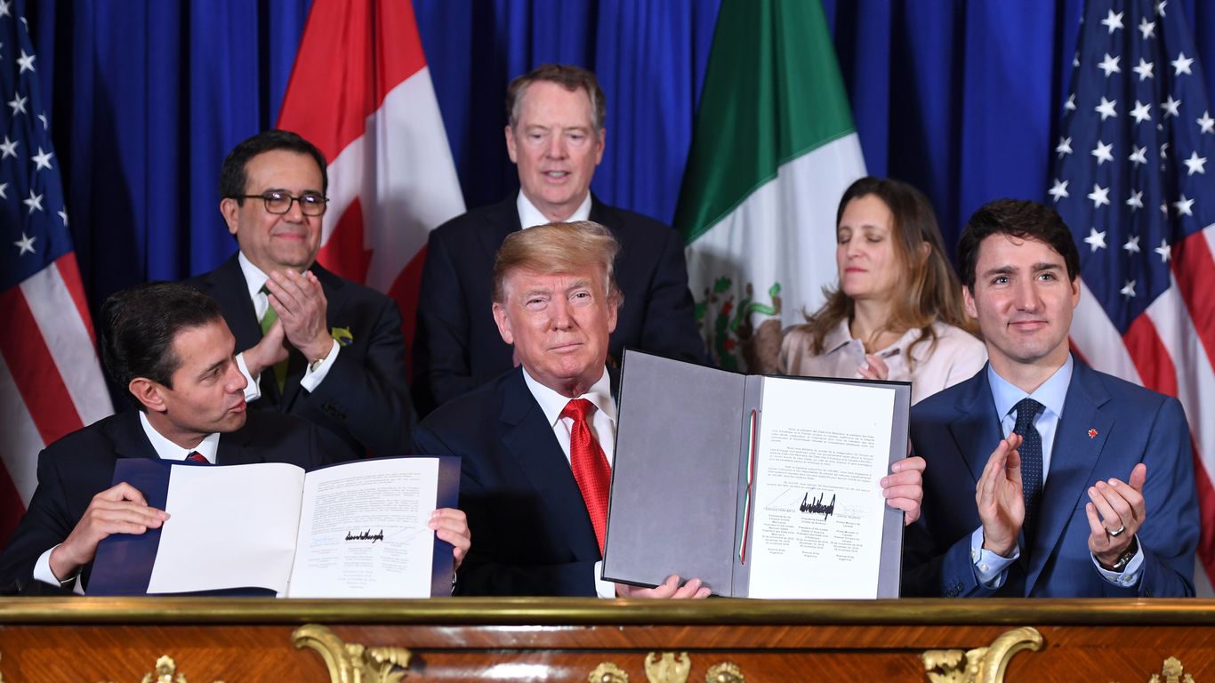 North American leaders sign revamped USMCA trade deal