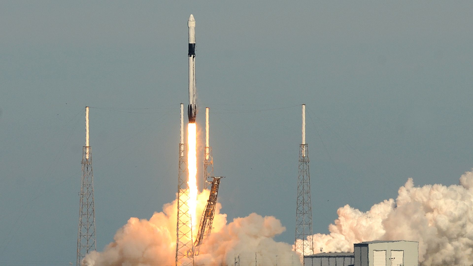 SpaceX rocket launch from Cape Canaveral, Florida.