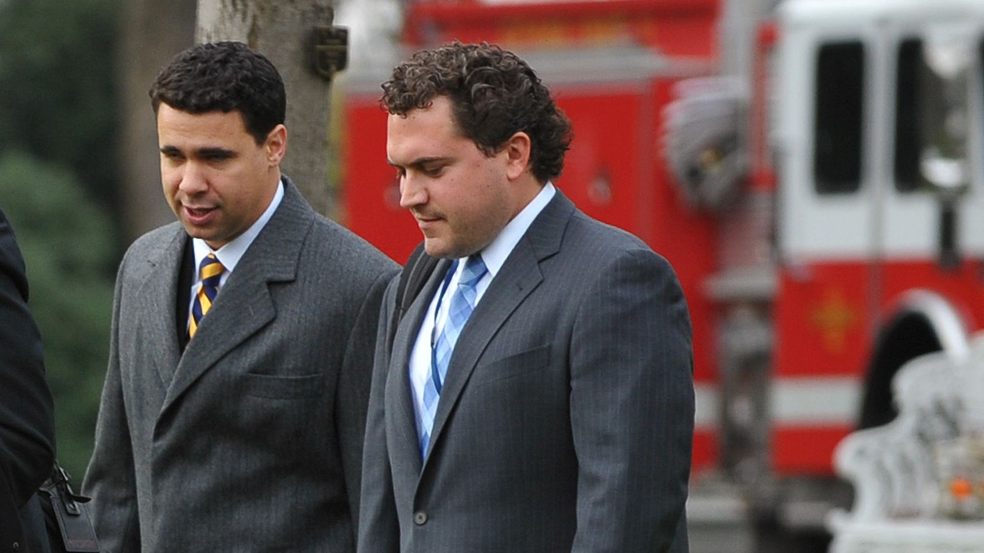 Cody Keenan (right) is seen heading to Marine One in December 2009