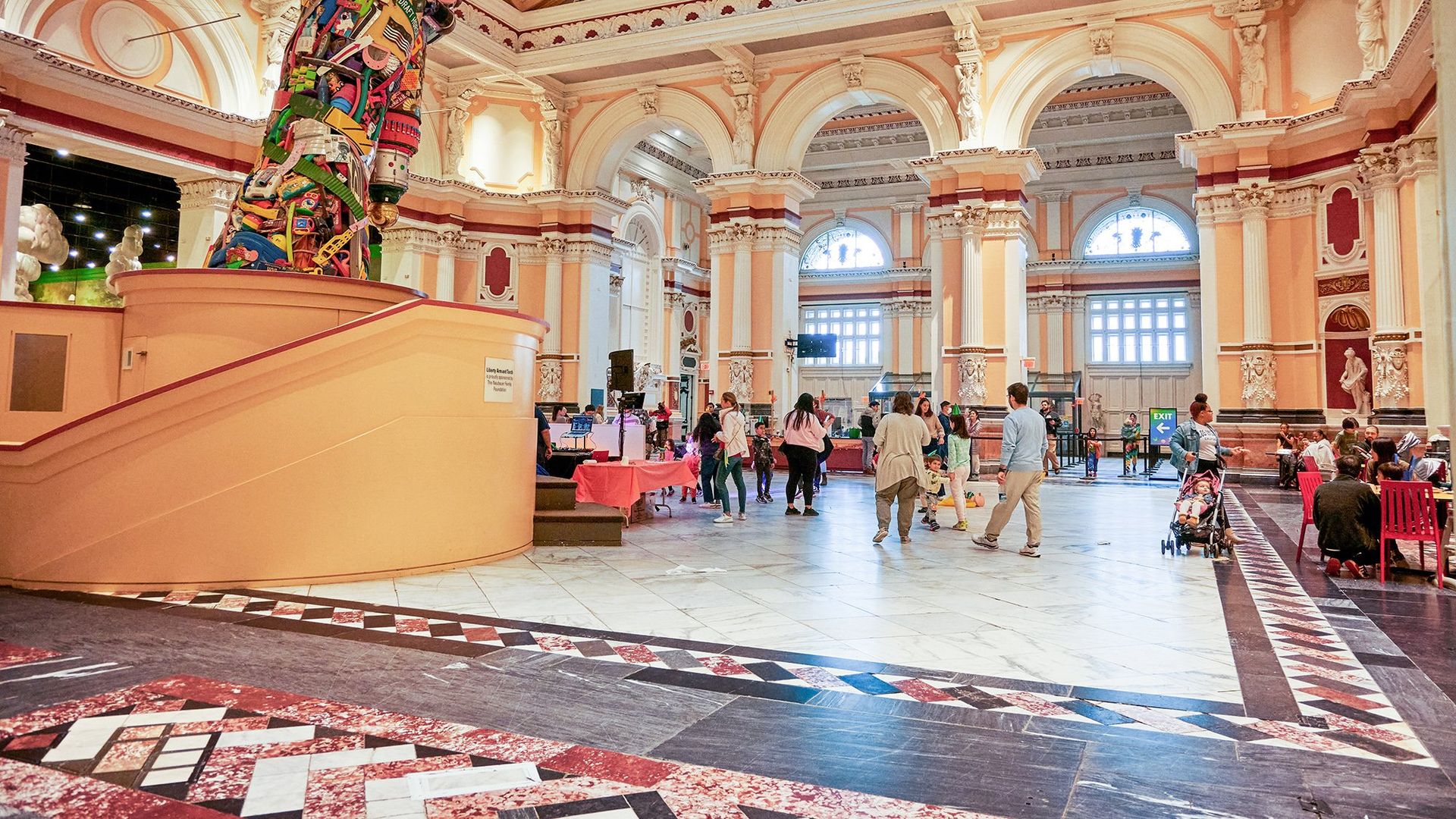 The inside of the Please Touch Museum