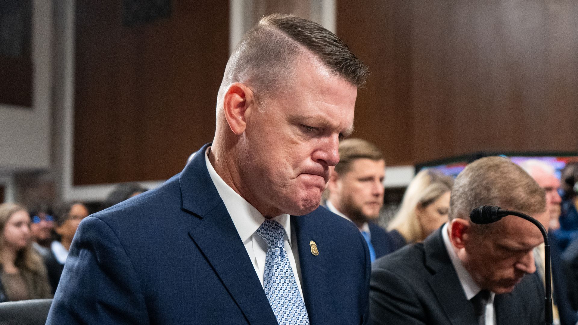 USSS acting director Rowe testifies on Capitol Hill.