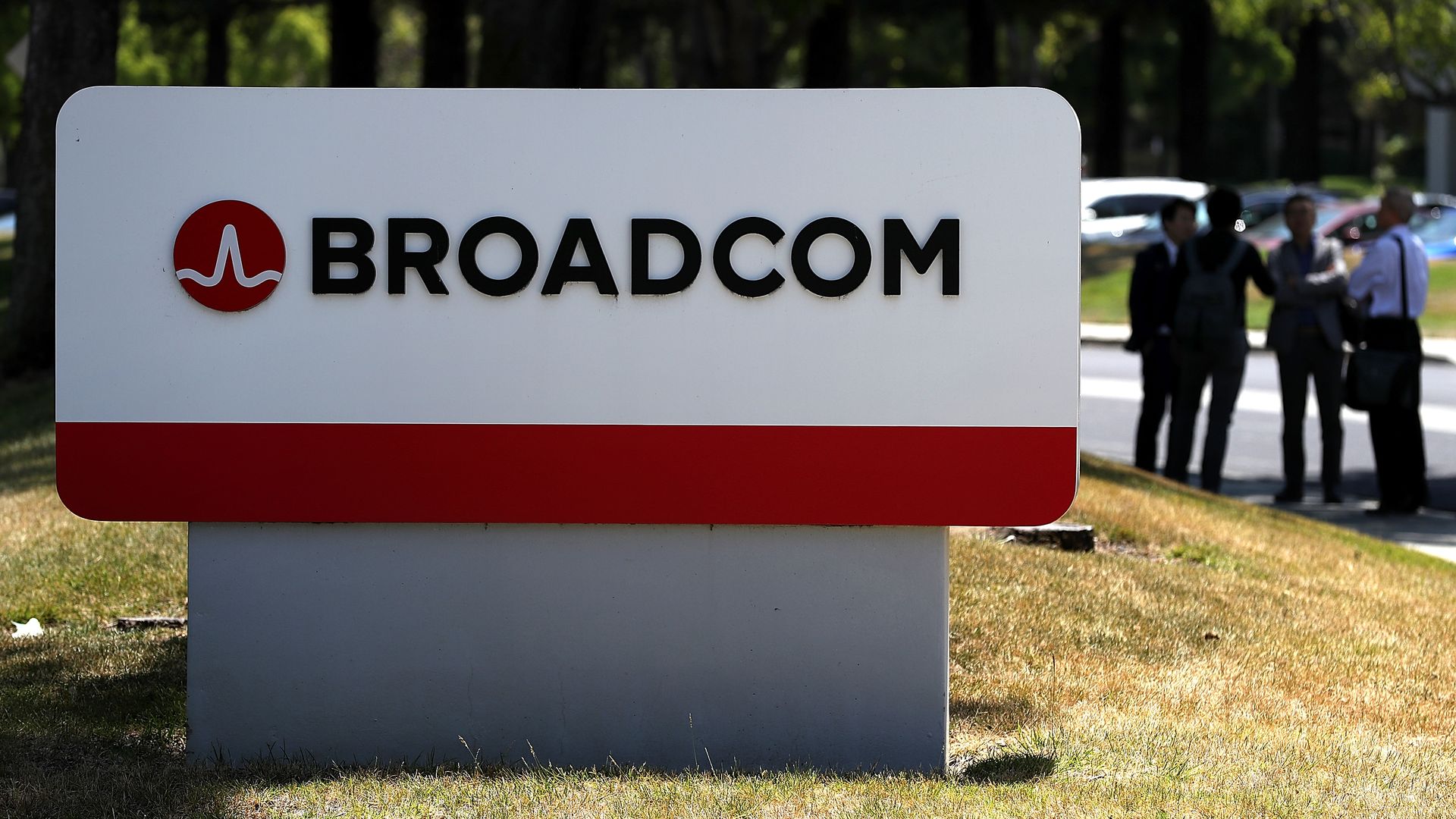 Broadcom sign outside of office