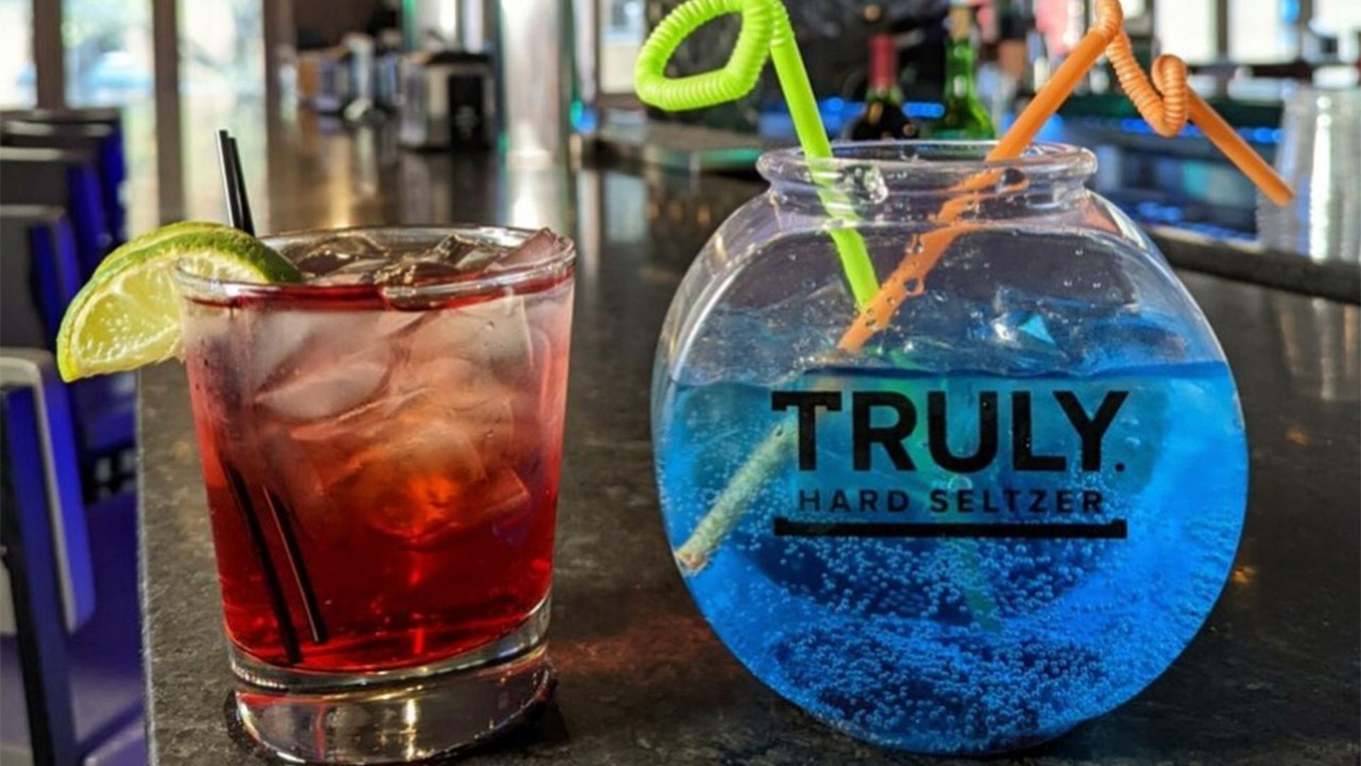 Truly fishbowl and cocktail