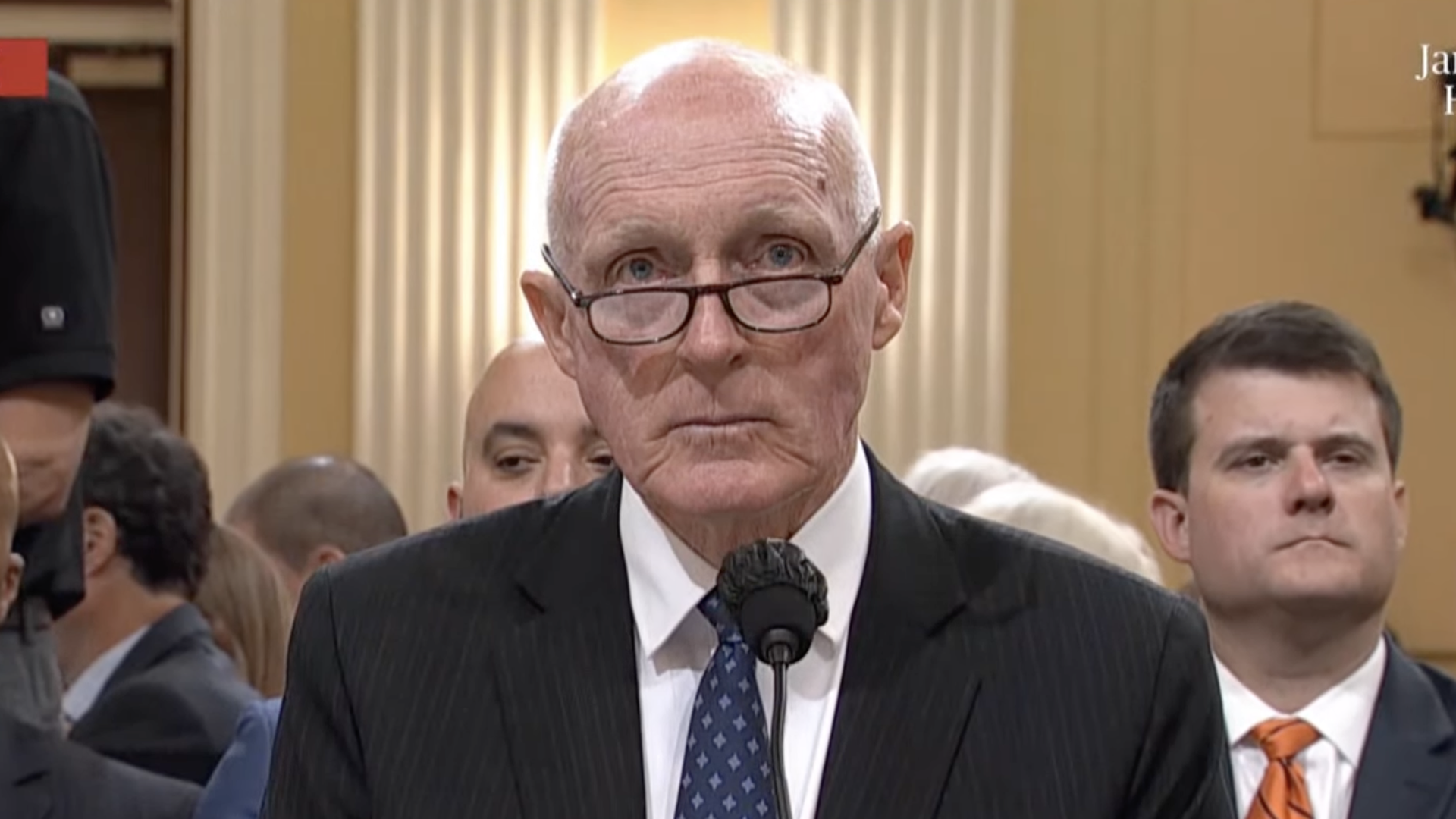 Arizona House Speaker Rusty Bowers testifies to the House select committee investigating the January 6 attack on the Capitol