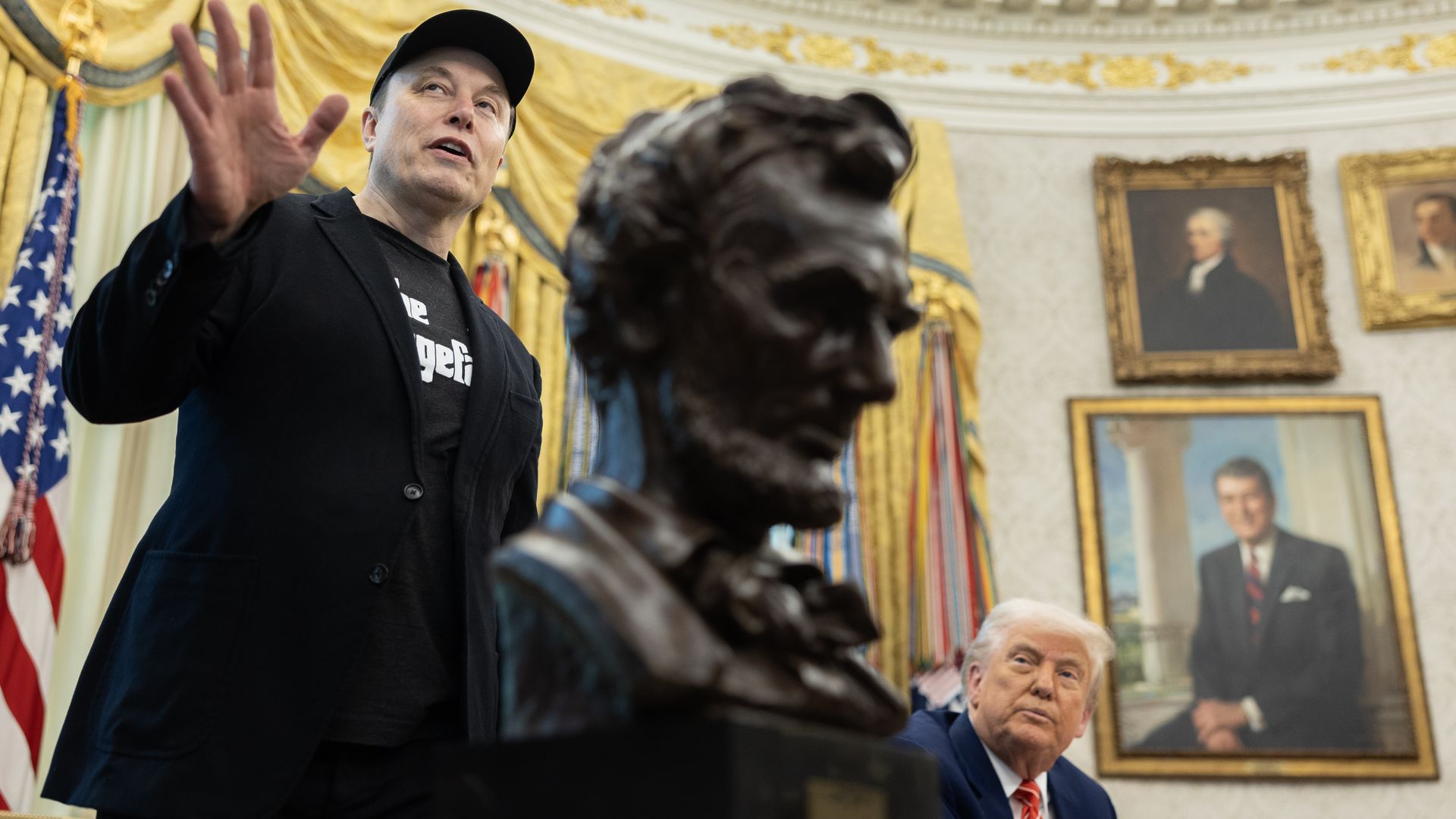 This is Donald Trump and Elon Musk