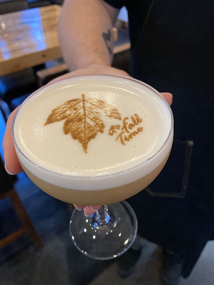 grinning mule plaza midwood restaurant fall cocktail