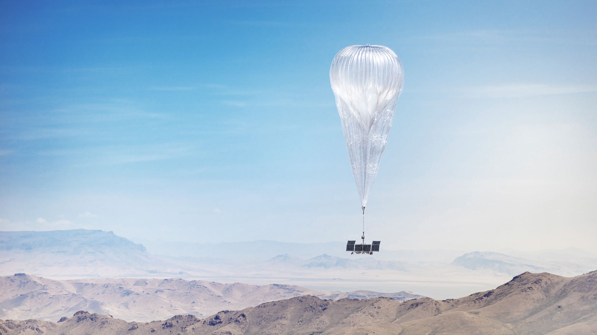 A photo of a Loon balloon over Nevada