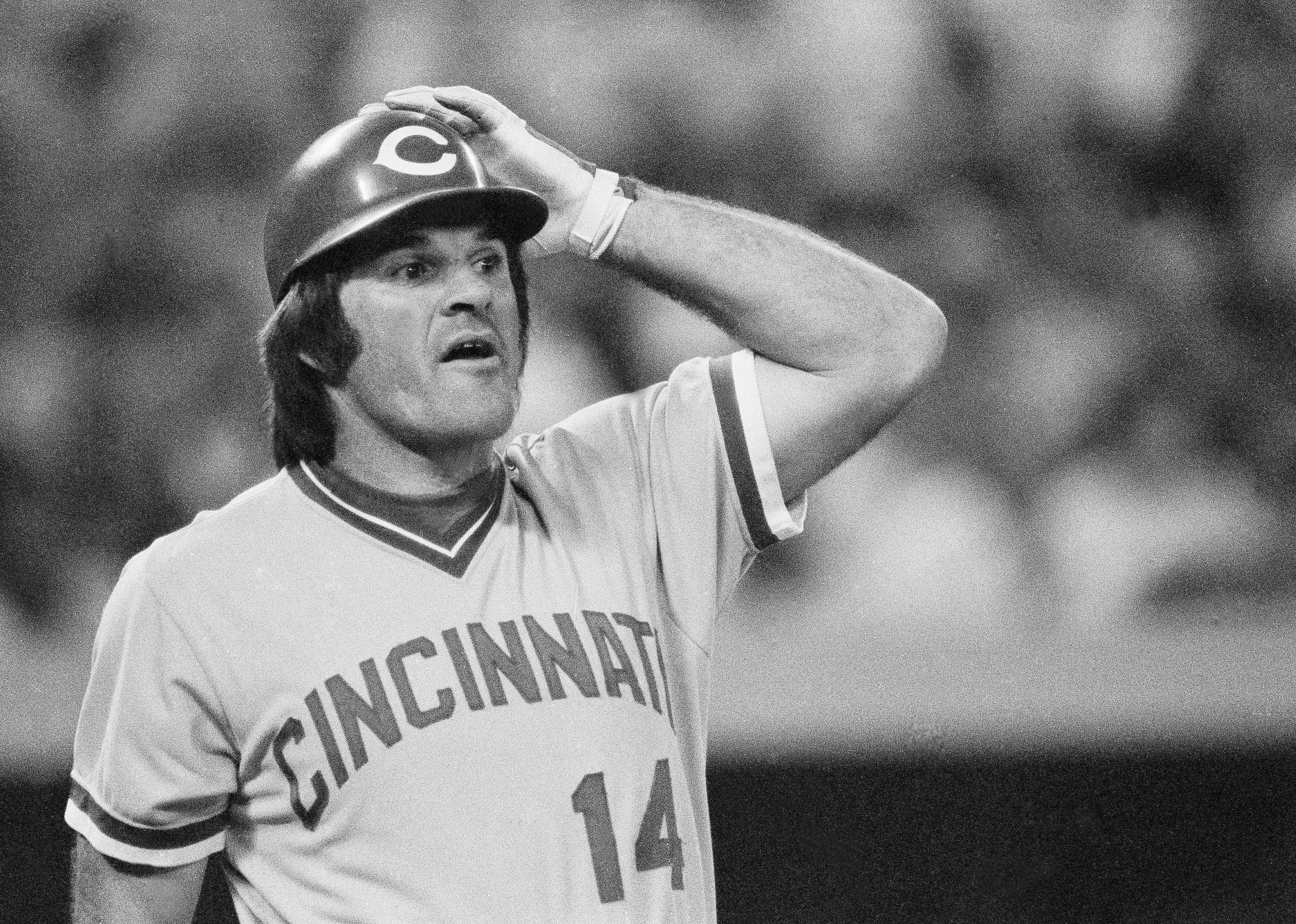 Pete Rose playing for the Cincinnati Reds in 1978.
