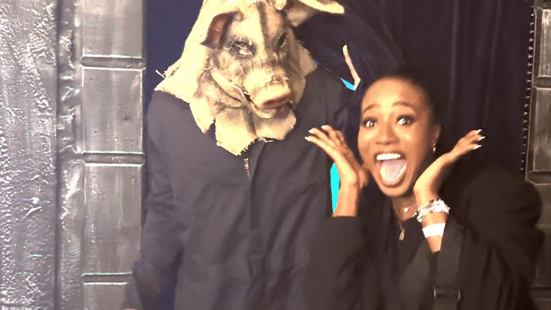 Moyo after finishing Nightmare on Clark Street’s Haunted House.