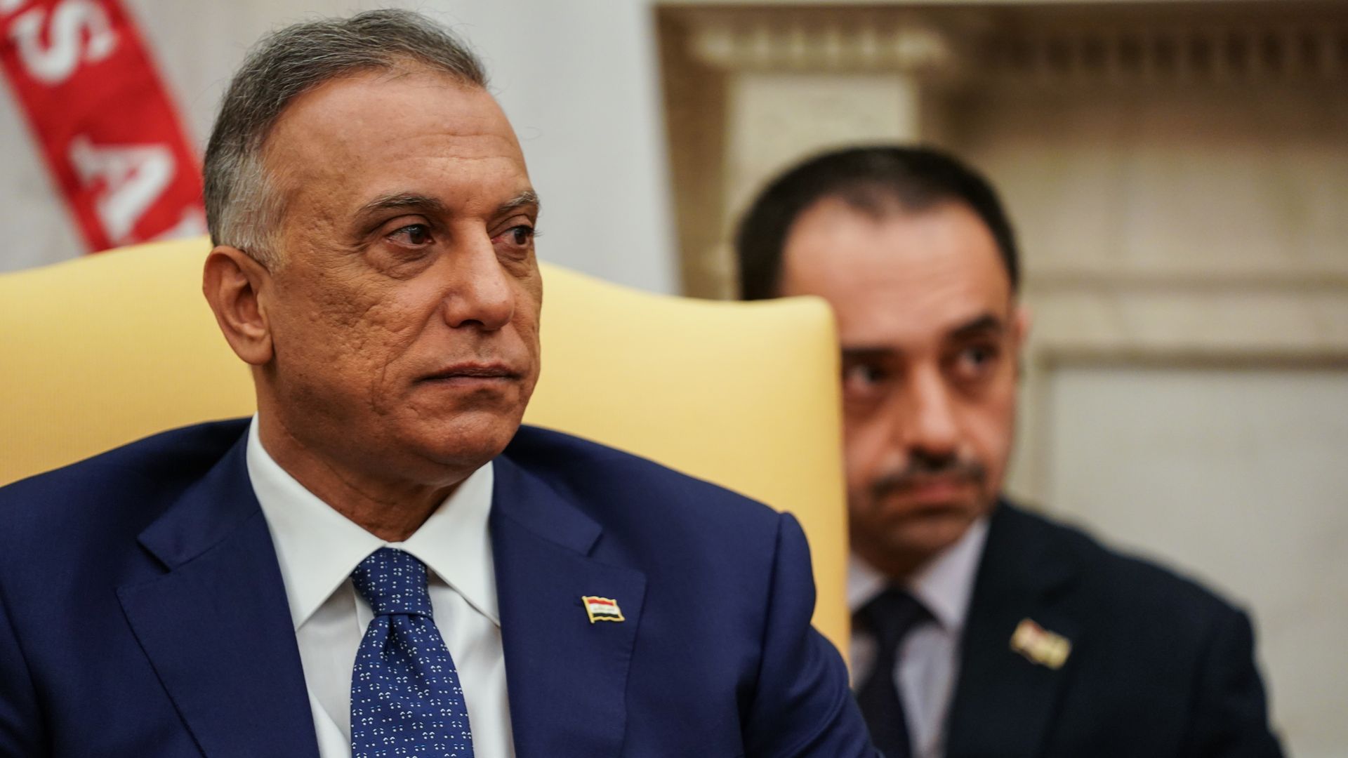 Iraqi Prime Minister Mustafa Al-Kadhimi during a White House visit in August 2020.