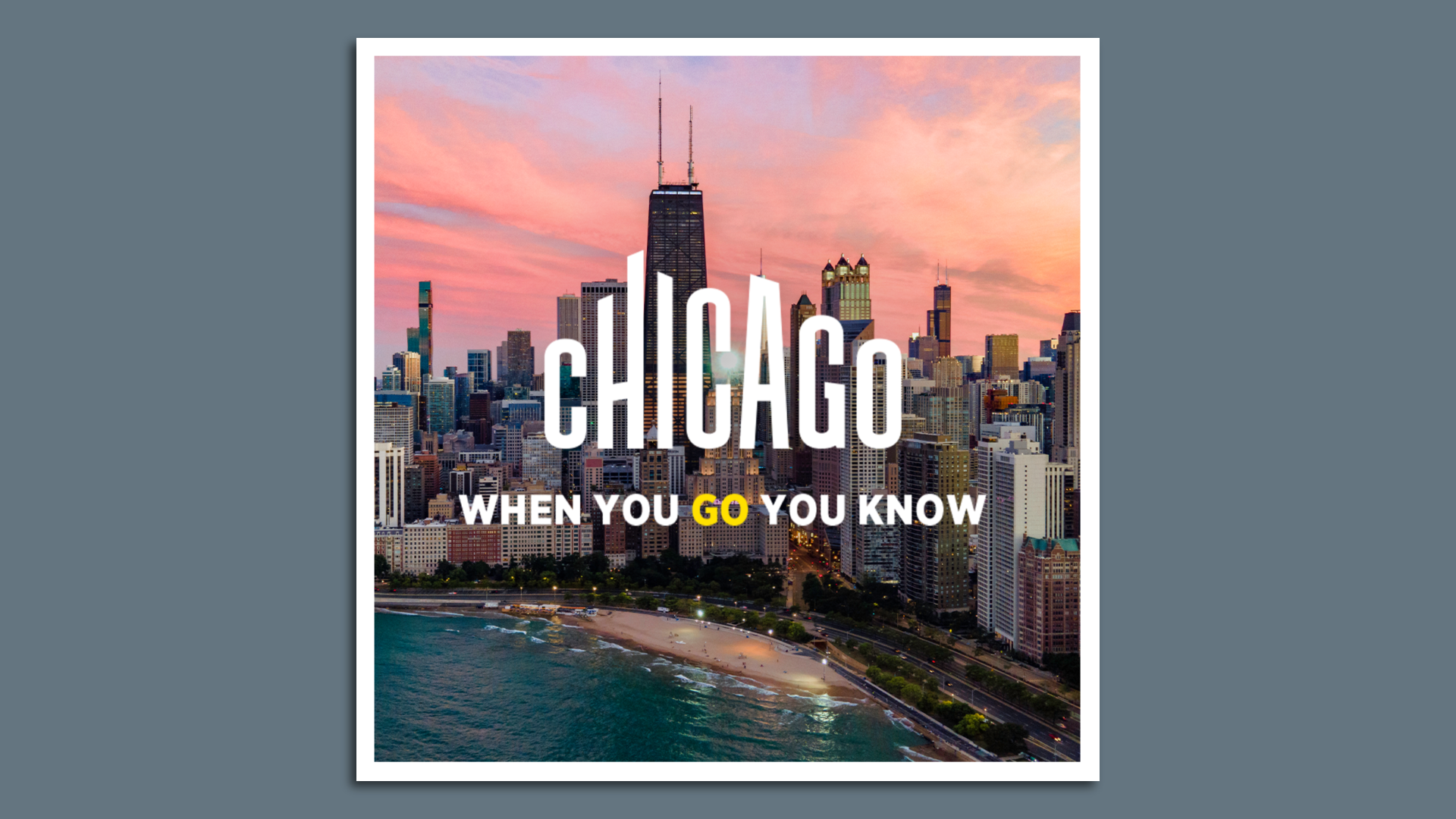 New tourism poster that says "When you go you know"