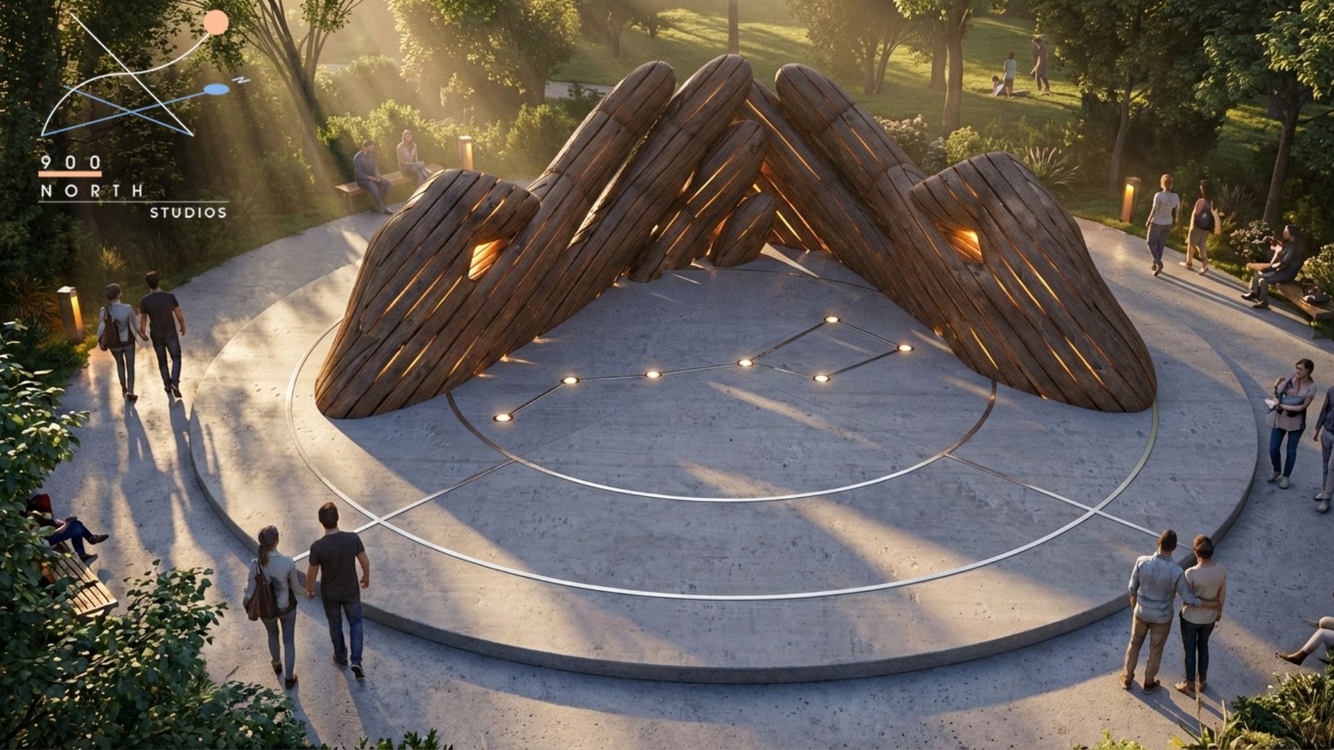 A render of "Hold the Stars" by Aaron Coleman