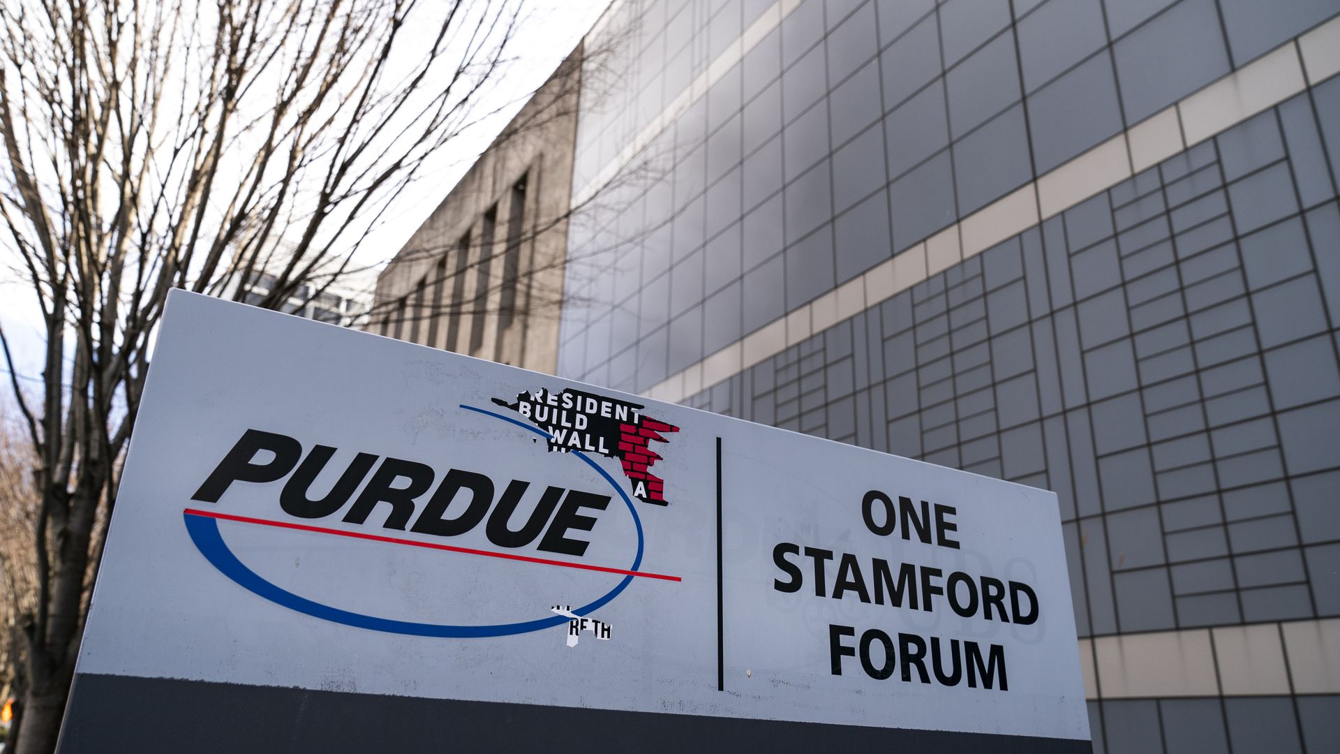 Purdue Pharma headquarters in Stamford, Connecticut