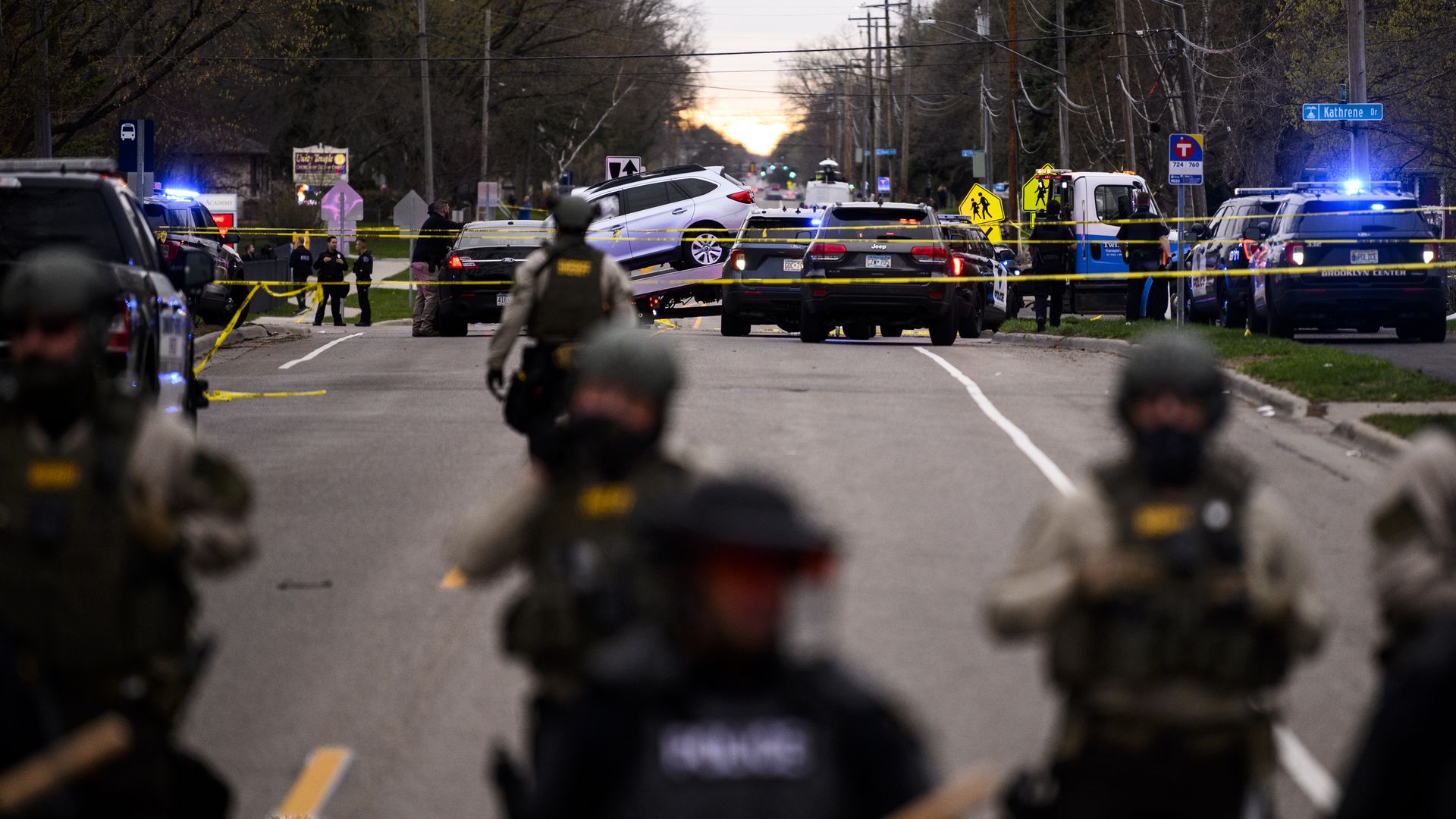 Scene of Daunte Wright