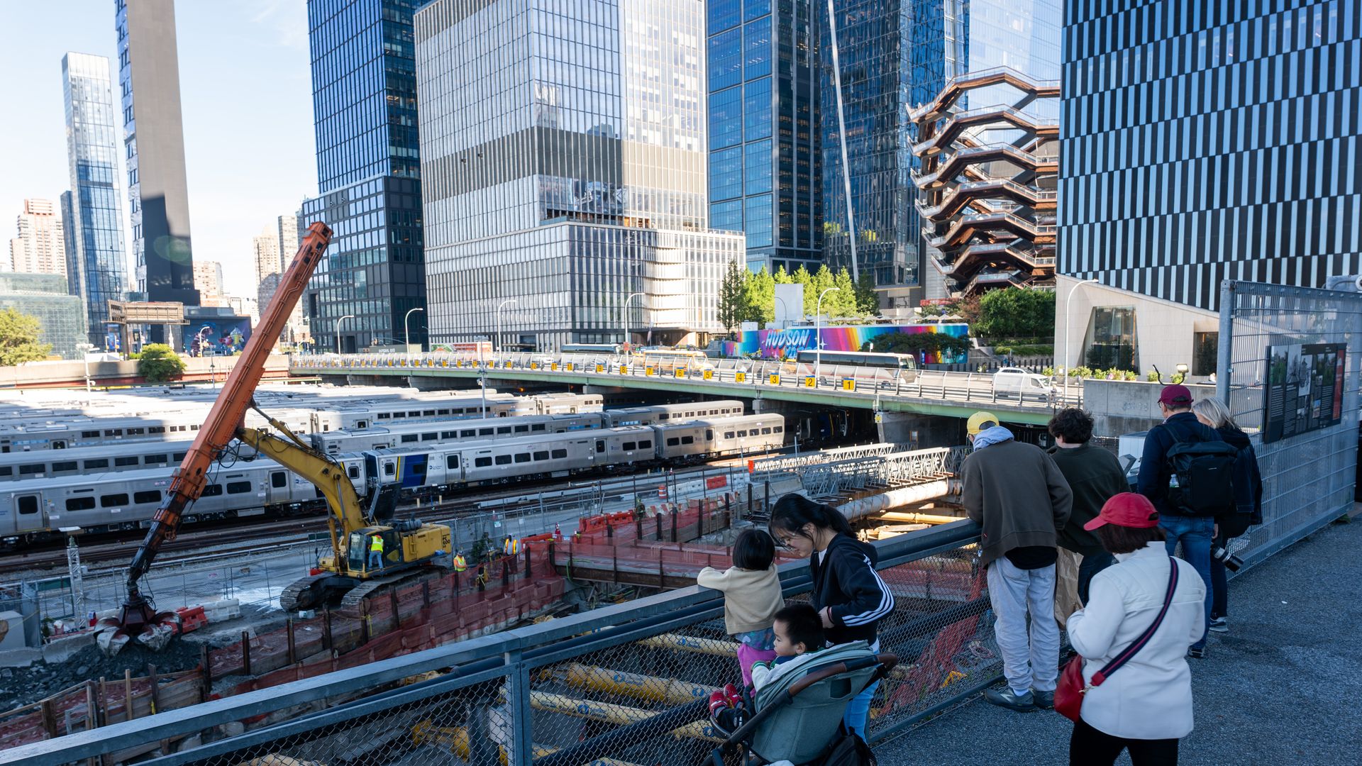 NEW YORK, NEW YORK - OCTOBER 17: Construction continues on the Hudson Gateway Tunnel project to connect New Jersey to Penn Station on October 17, 2025 in New York City.  