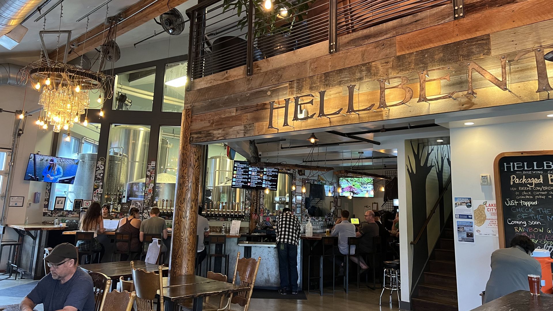 A photo of Hellbent Brewing's taproom in Lake City.