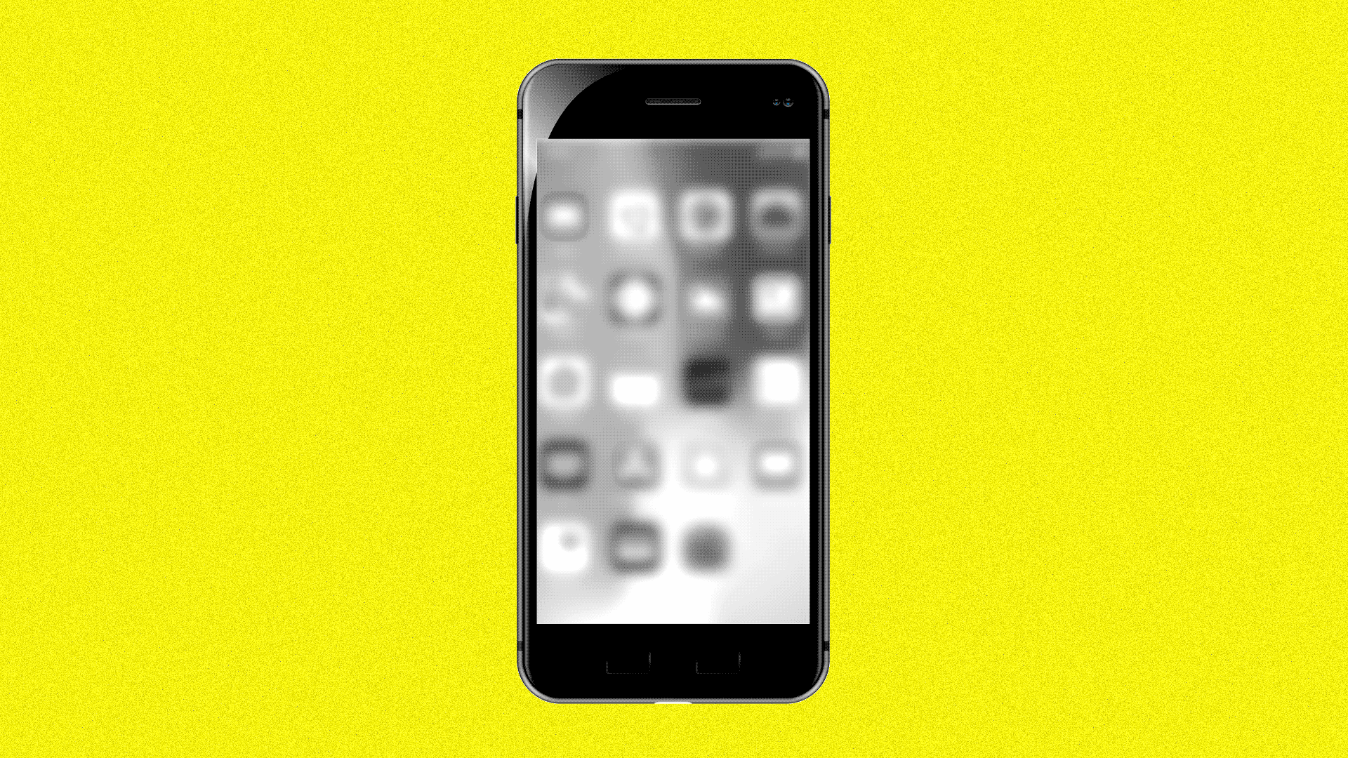 Illustrated GIF of imagined rendering of presidential alert system
