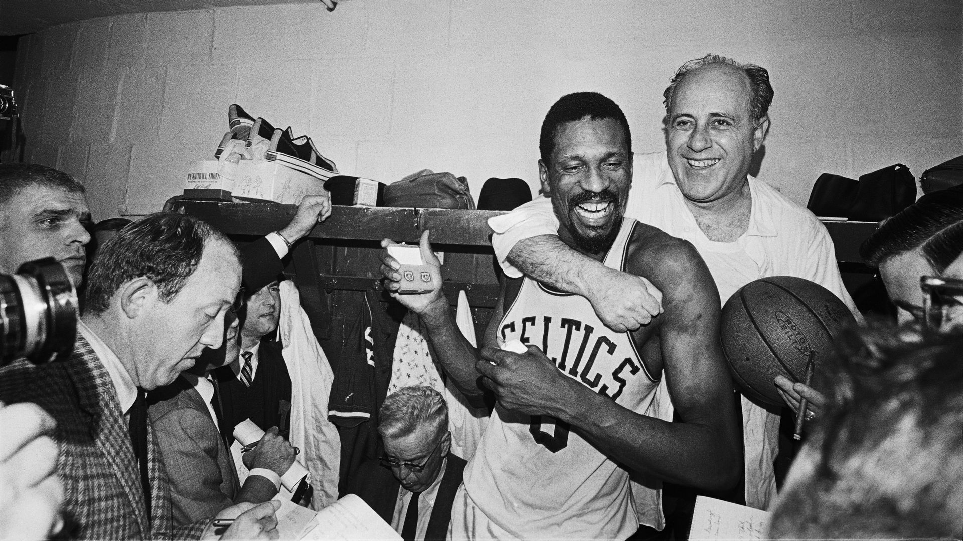 Red Auerbach and Bill Russell