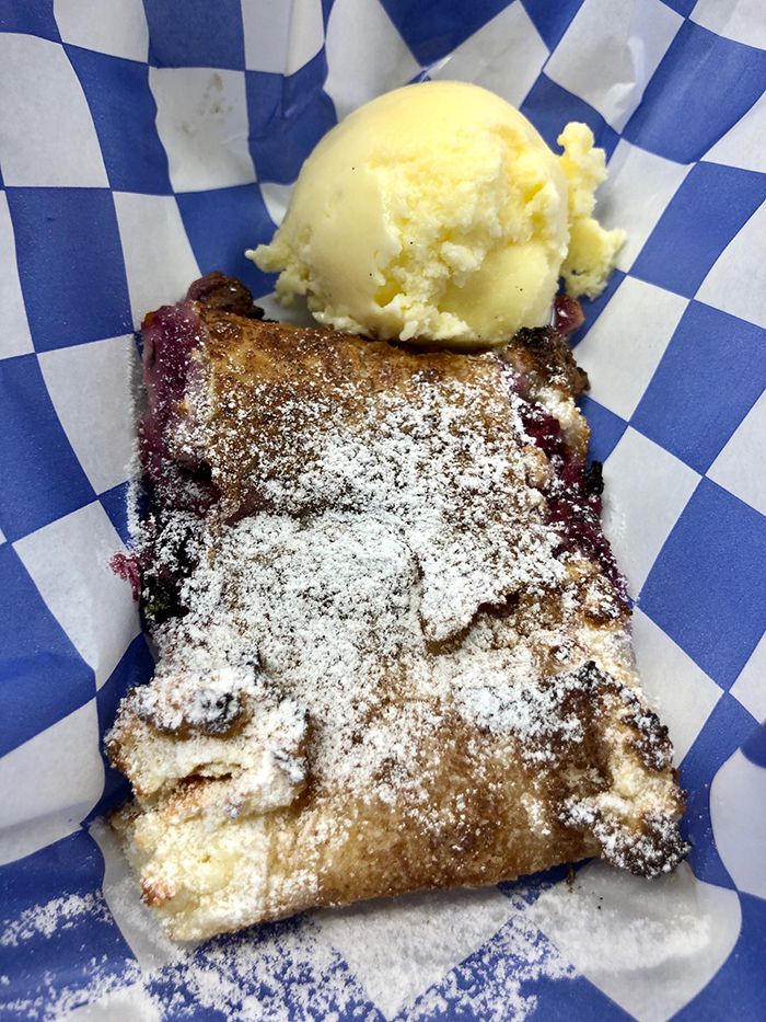 berry strudel at the strudel shop in charlotte