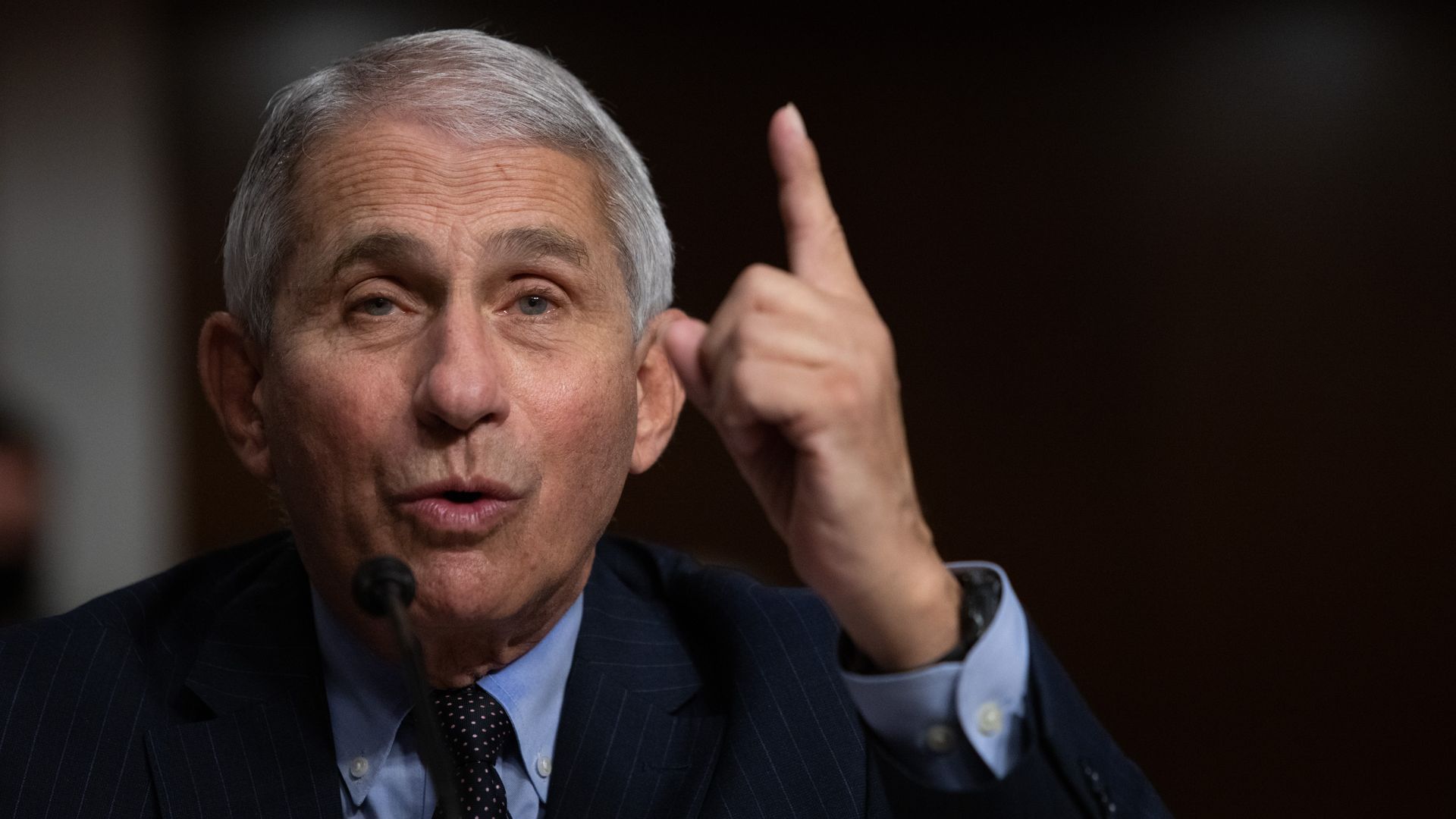 Picture of Dr. Anthony Fauci speaking.