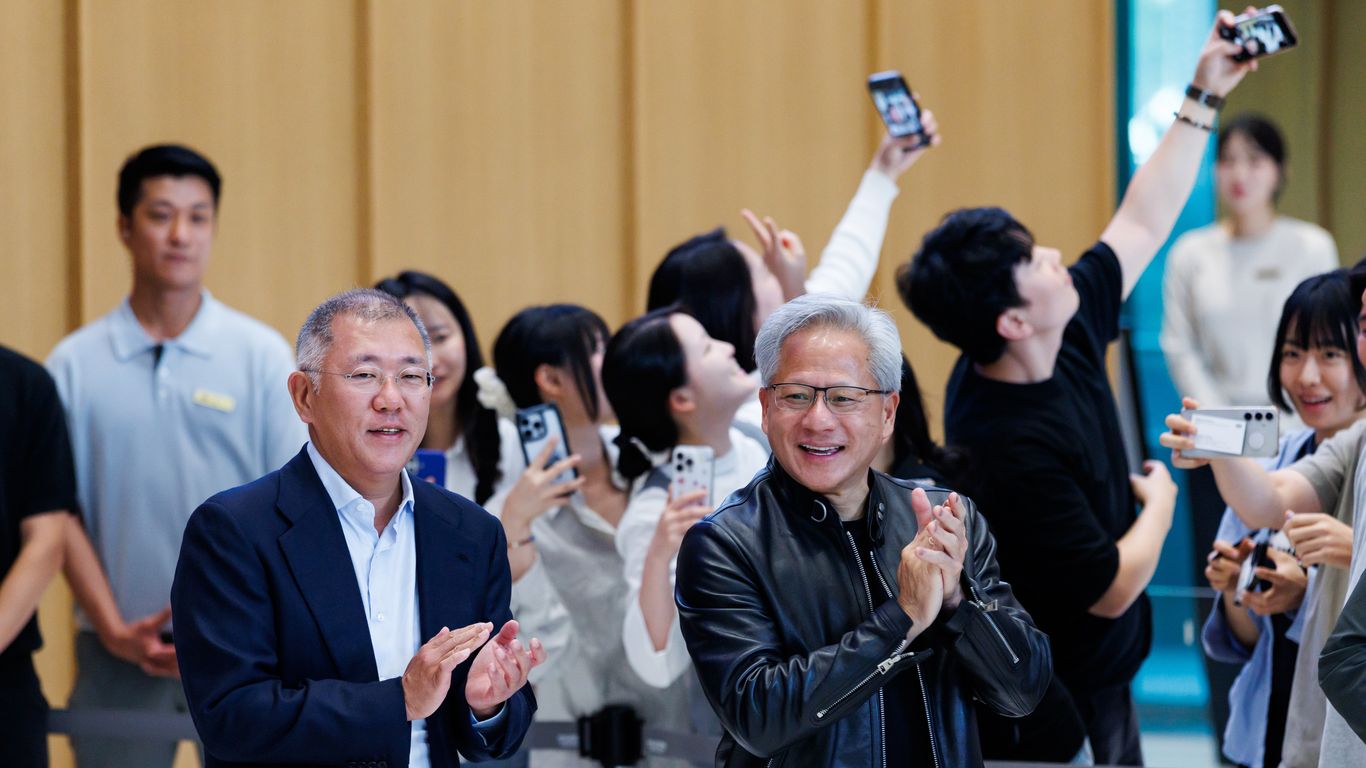 Not Tesla? "No One" Better With Robots Than Hyundai, Nvidia CEO Says