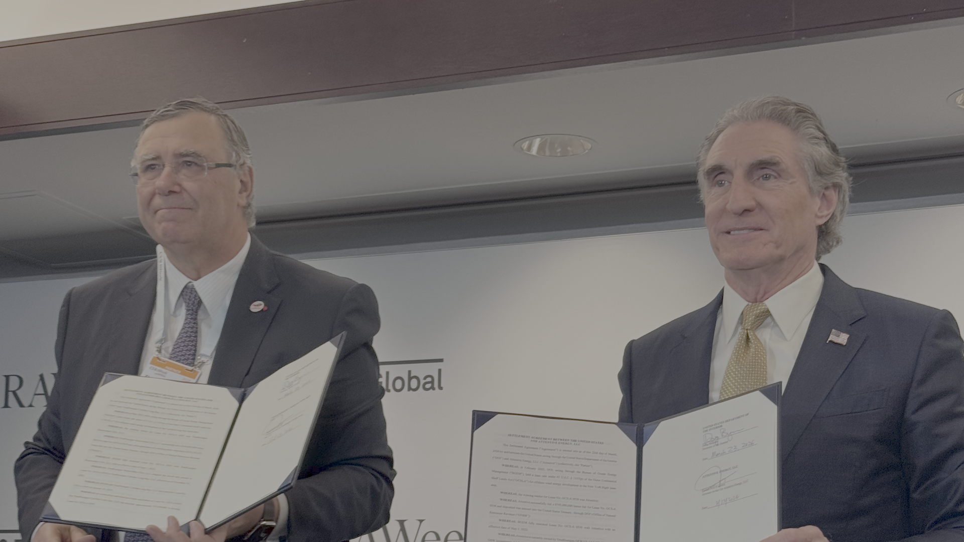 Patrick Pouyanne and Doug Burgum