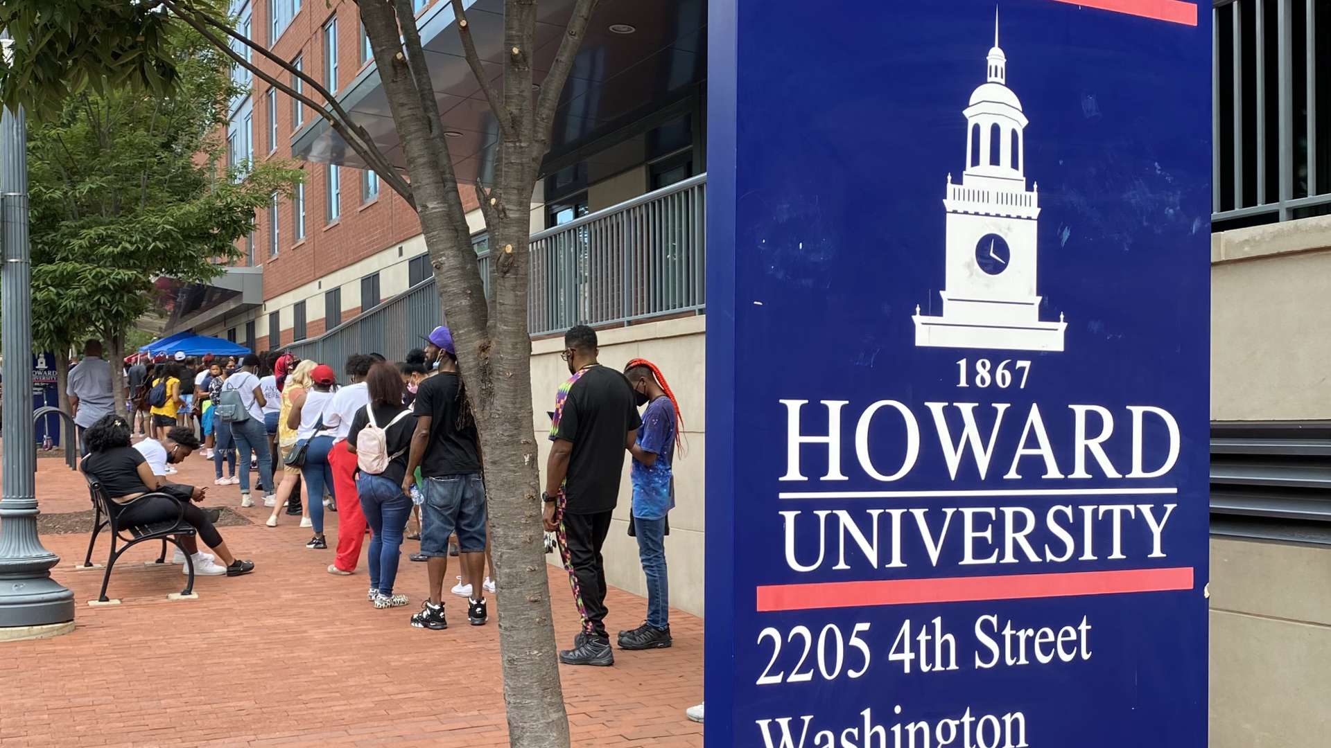Howard University freshman move-in at the start of the 2021-22 school year.