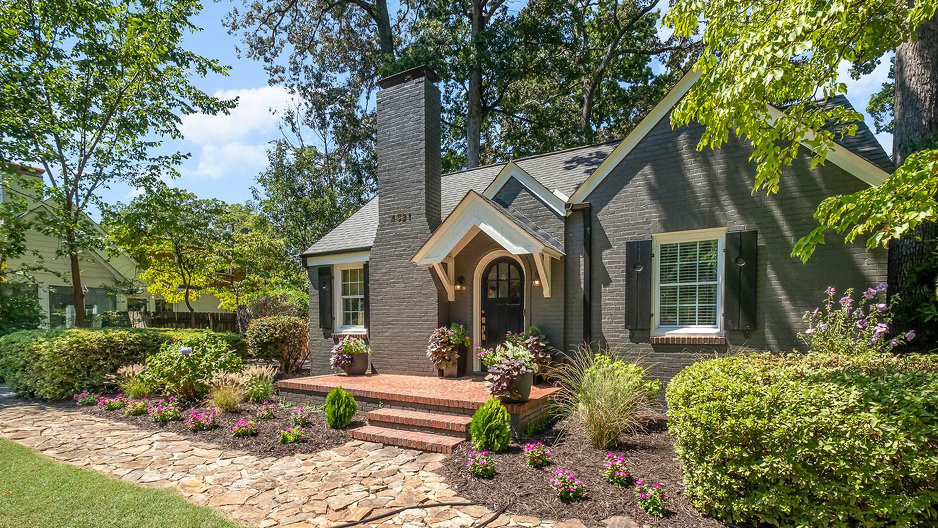 A house with a garden