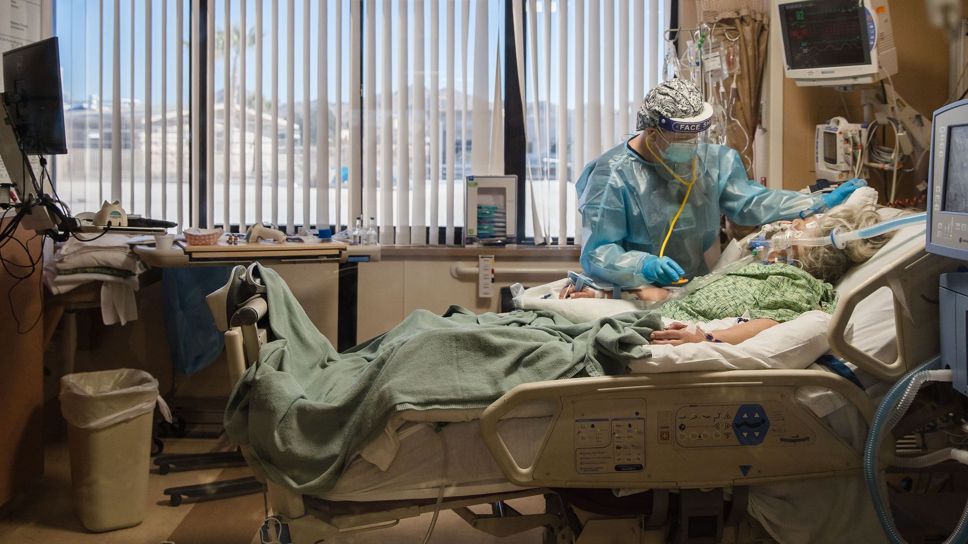 sive Care Unit at Providence St. Mary Medical Center in Apple Valley, California on January 11, 2021.