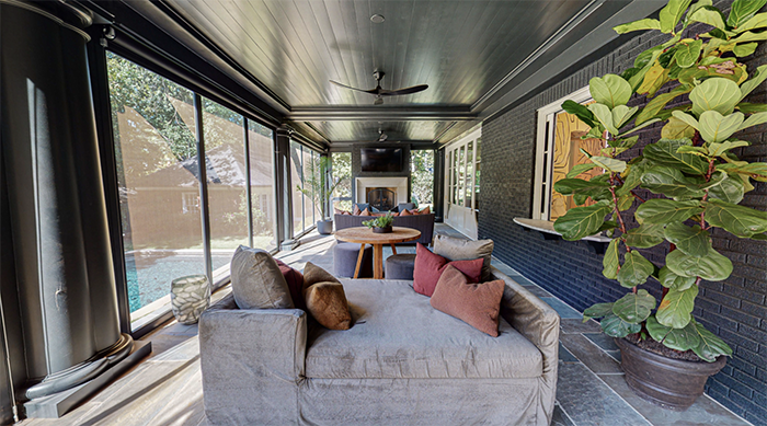 1508 Dilworth Road screened-in porch