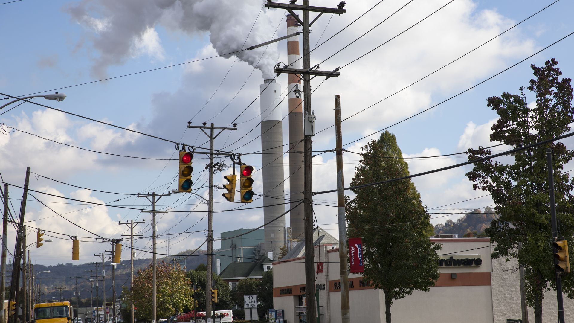 A coal-fired power plant in Pennsylvania