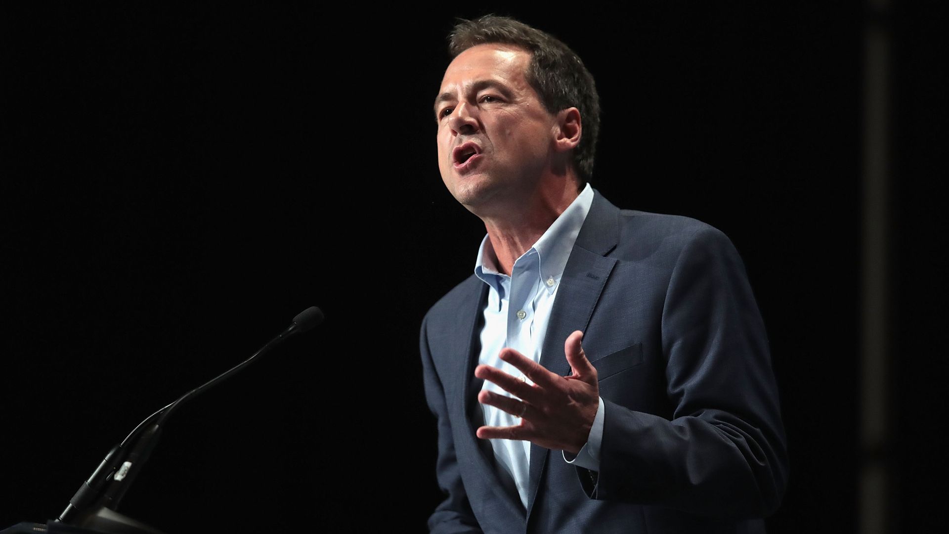 Montana governor Steve Bullock speaking in Iowa in 2019.