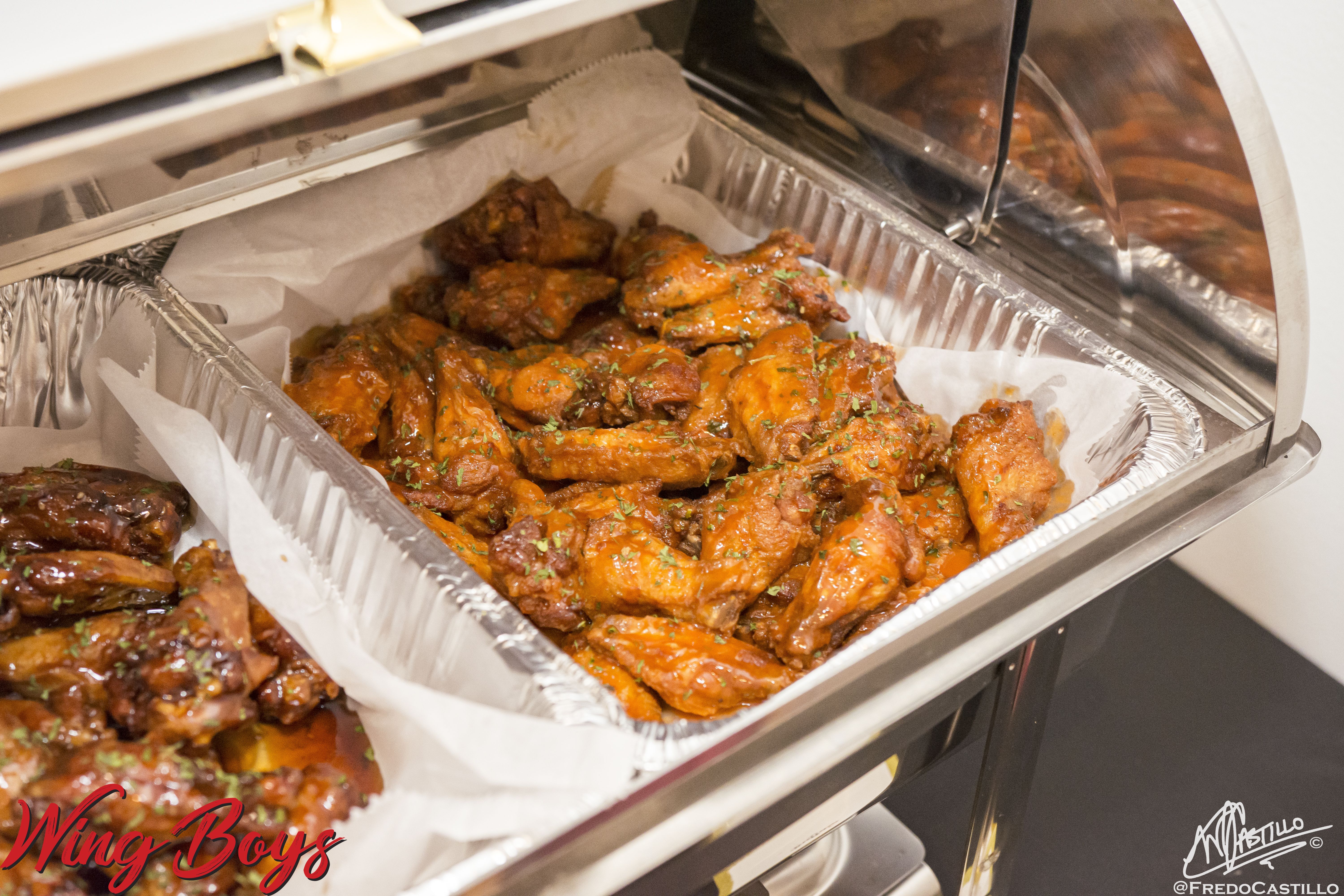 Wing Boys Deli's chicken wings.