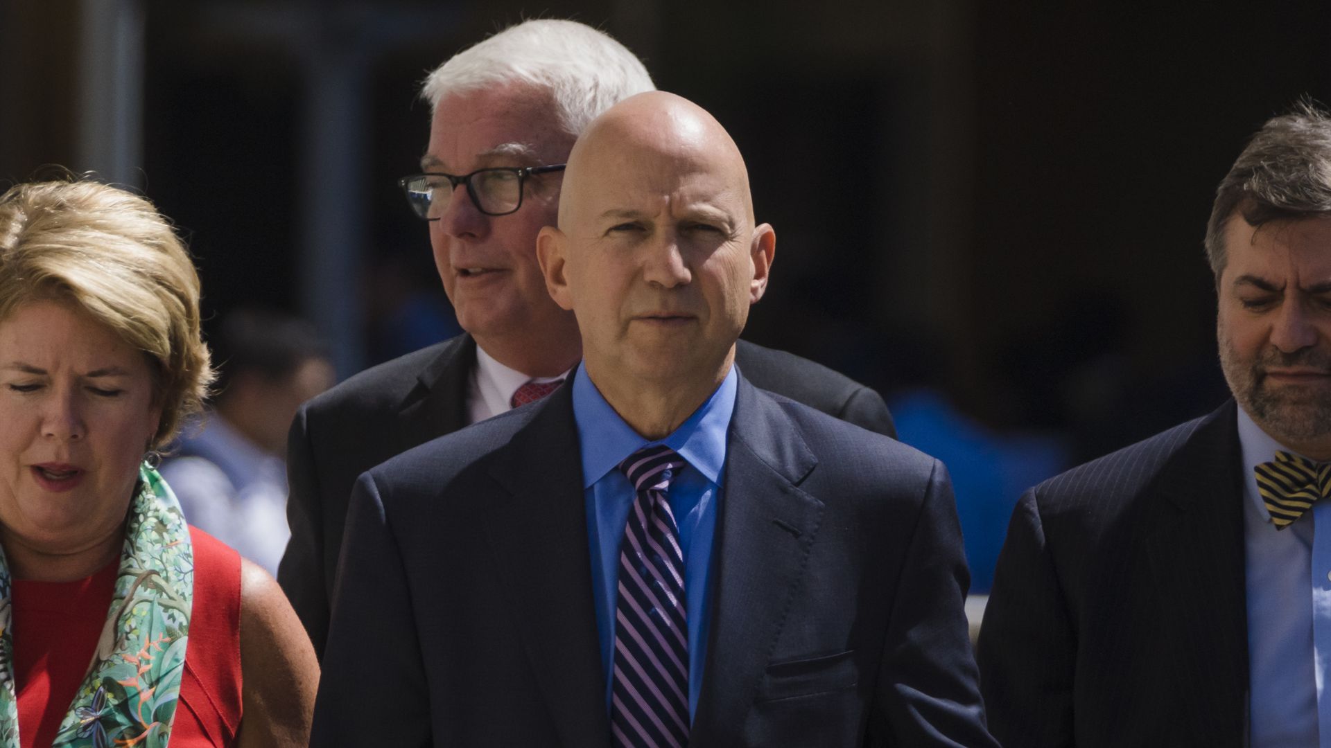 Jack Markell in Chile in front in the photo