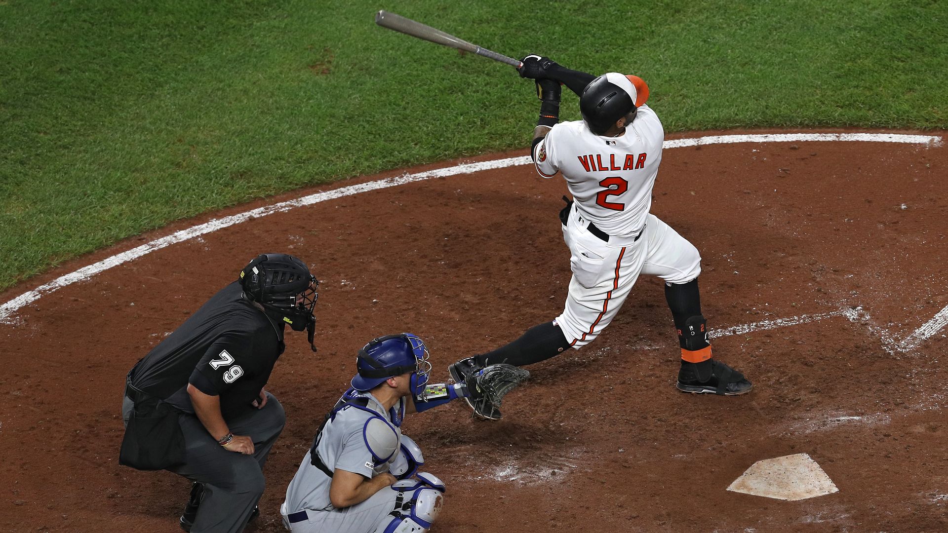 Jonathan Villar hitting a home run