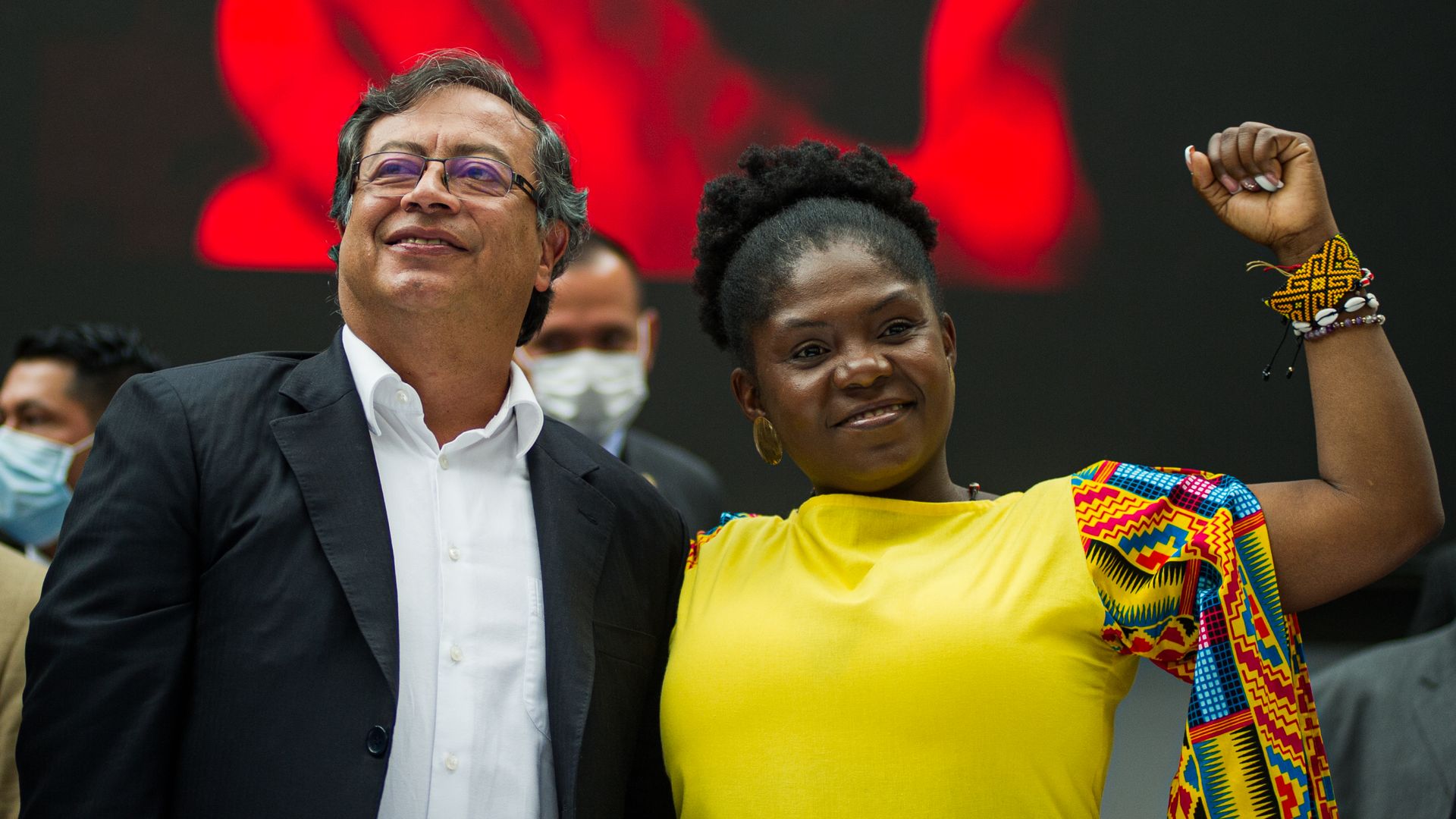 Gustavo Petro and Francia Marquez