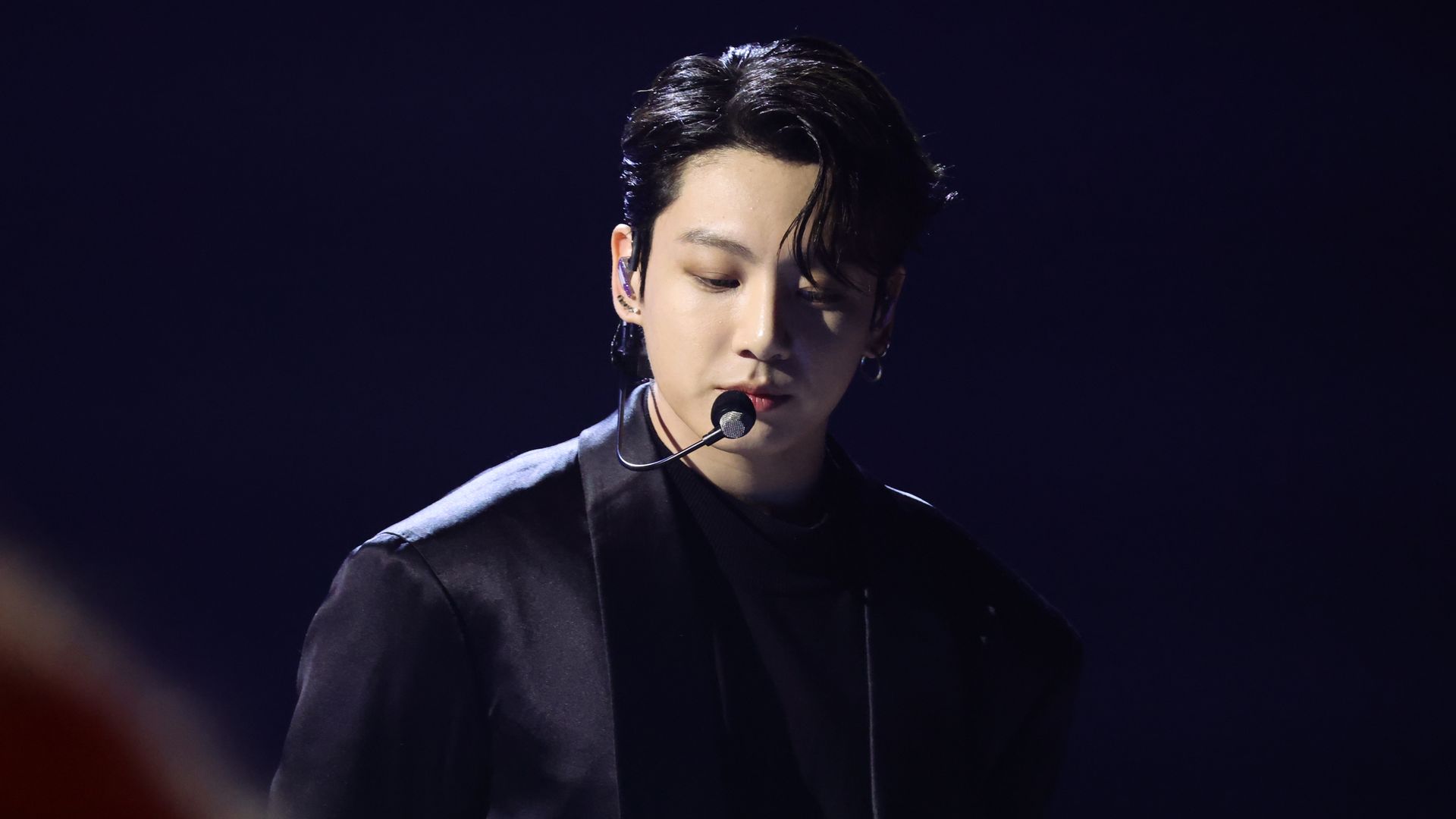 Jungkook of BTS performs onstage during the 64th Annual Grammy Awards.