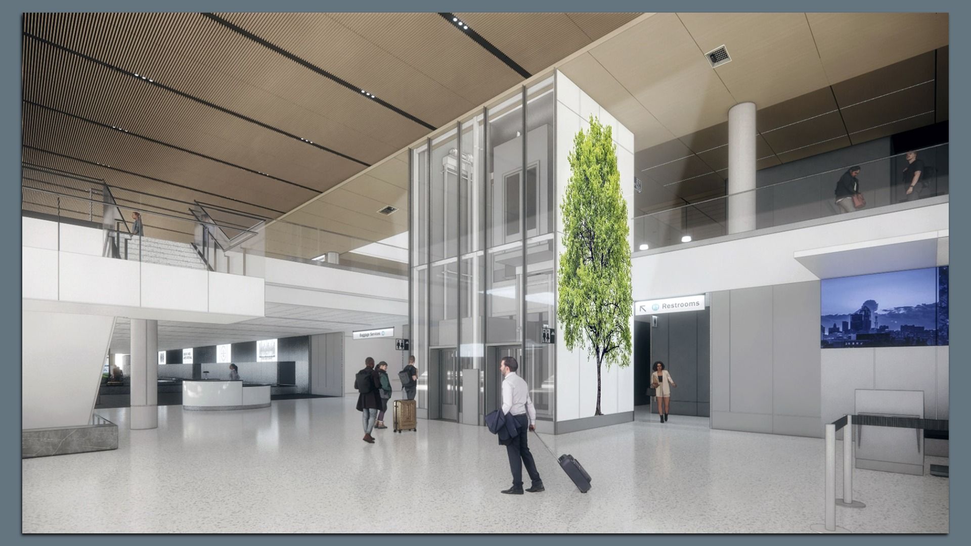 An artist's rendering of airport art.