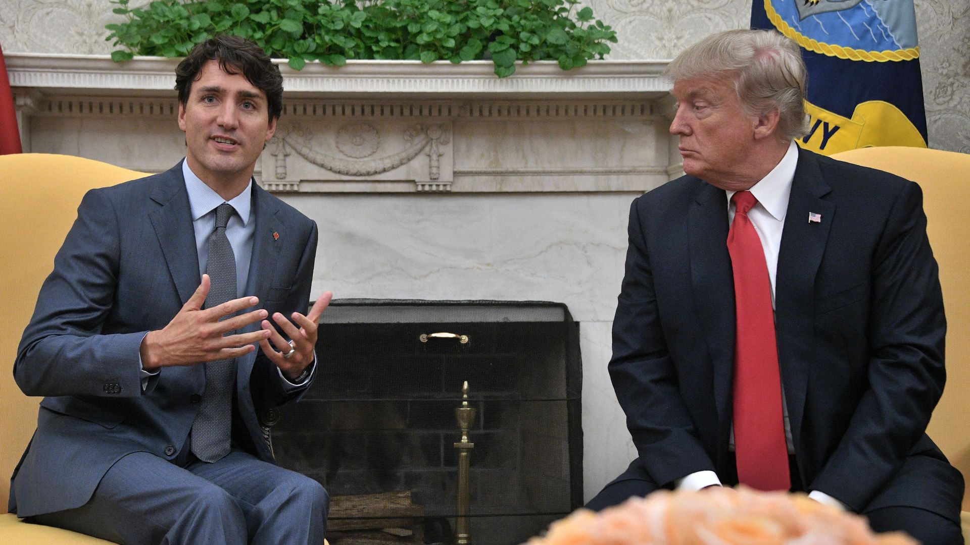 President Trump and Canadian Prime Minister Justin Trudeau