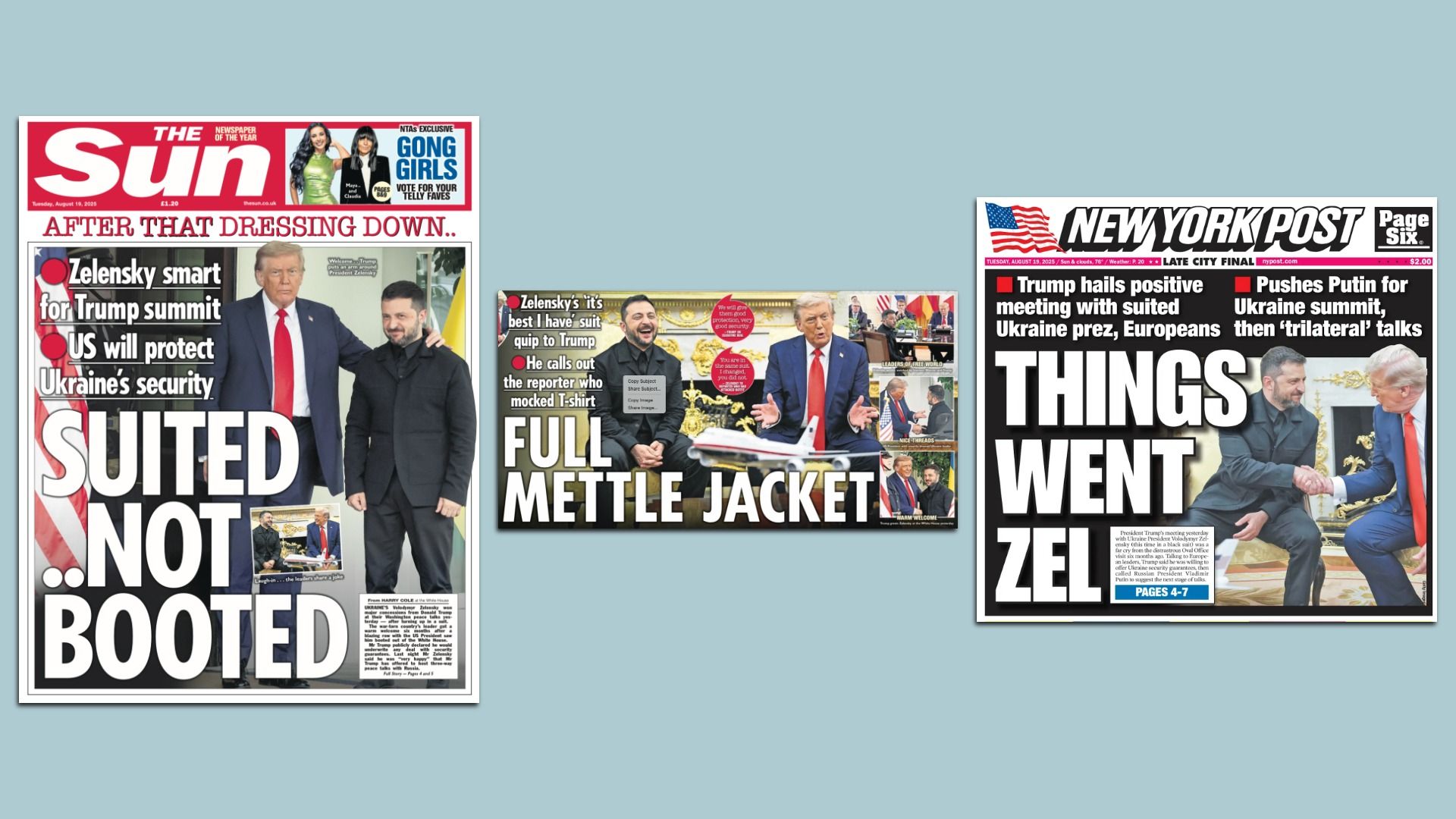 Newspaper covers