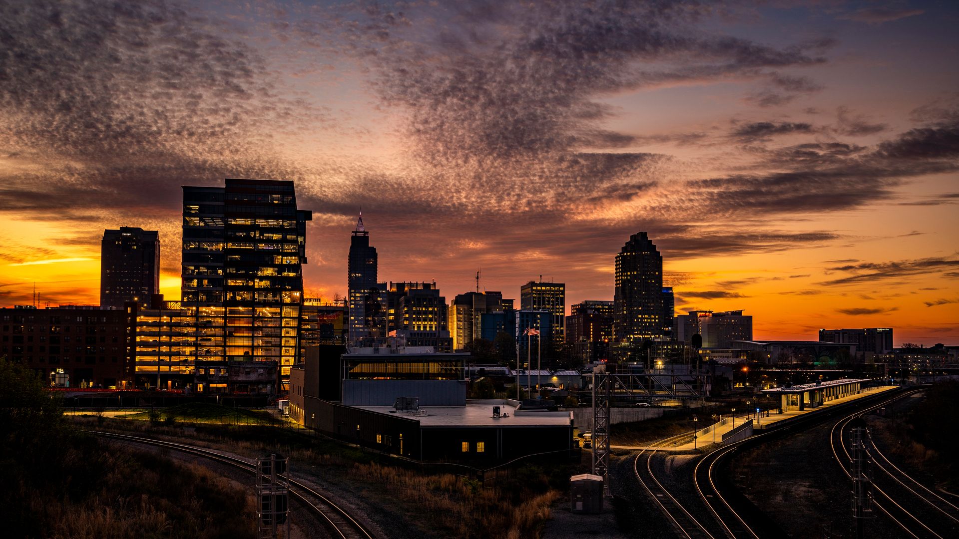 A view of the Raleigh skyline