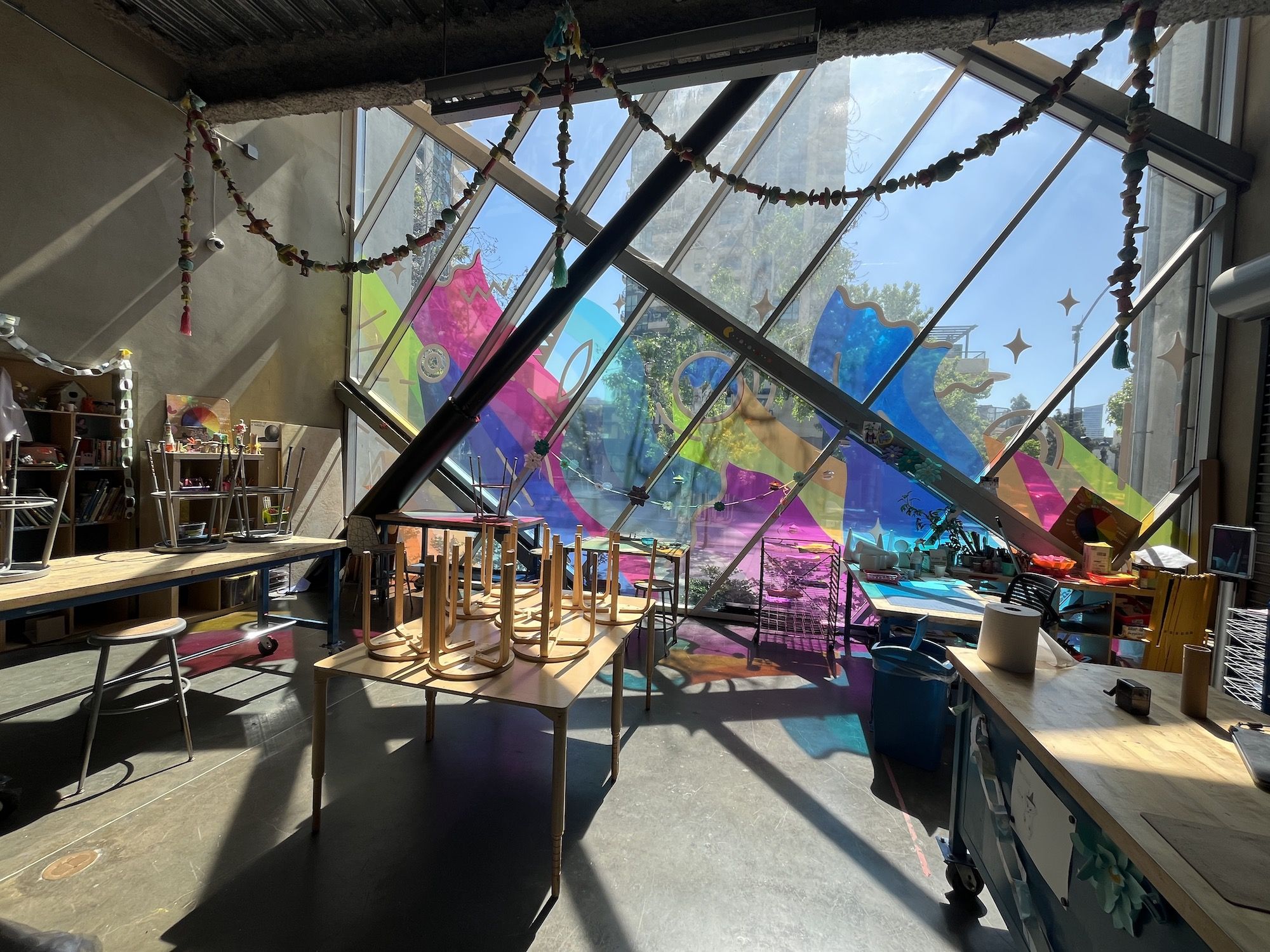 An art-making studio.