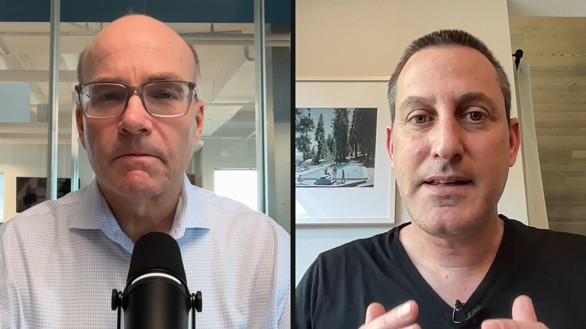 Axios' Mike Allen (left) and Barak Ravid.