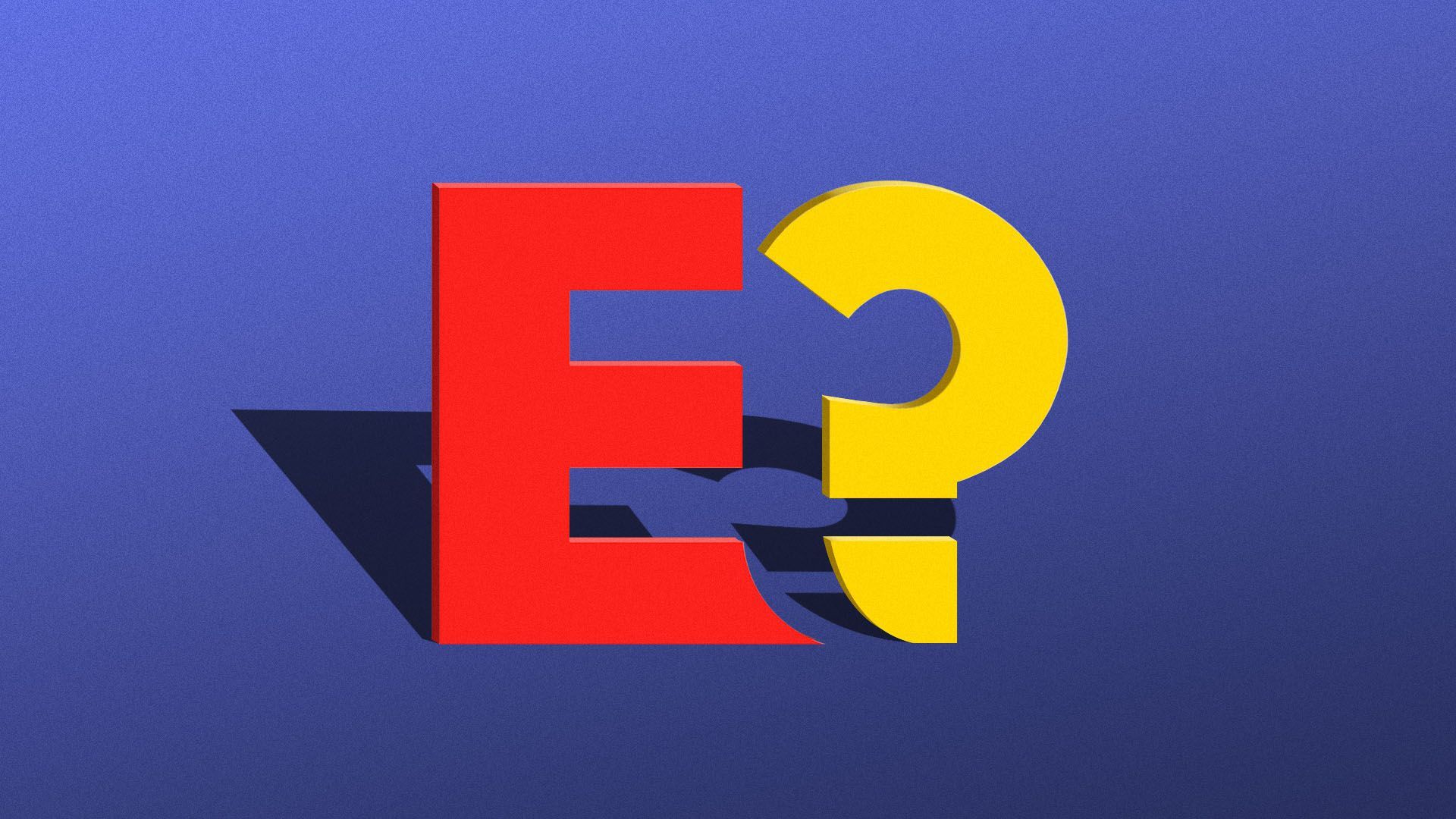 Illustration of the E3 logo with the 3 as a question mark