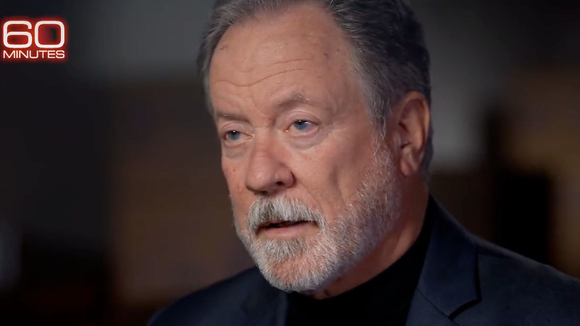 A screenshot of United Nations World Food Program chief David Beasley during his interview on CBS' "60 Minutes" that aired Sunday.