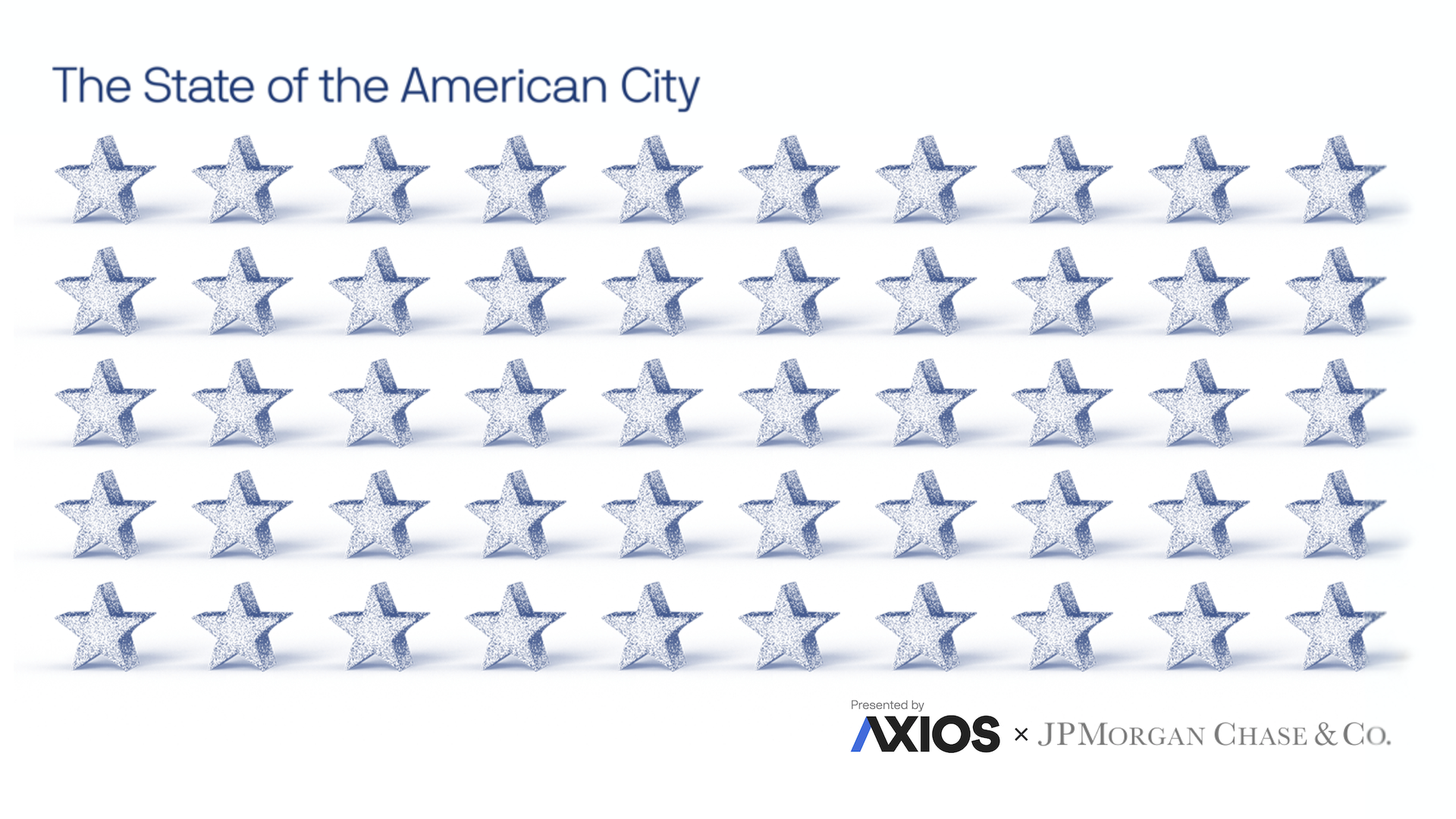 State of the American City with stars illustration