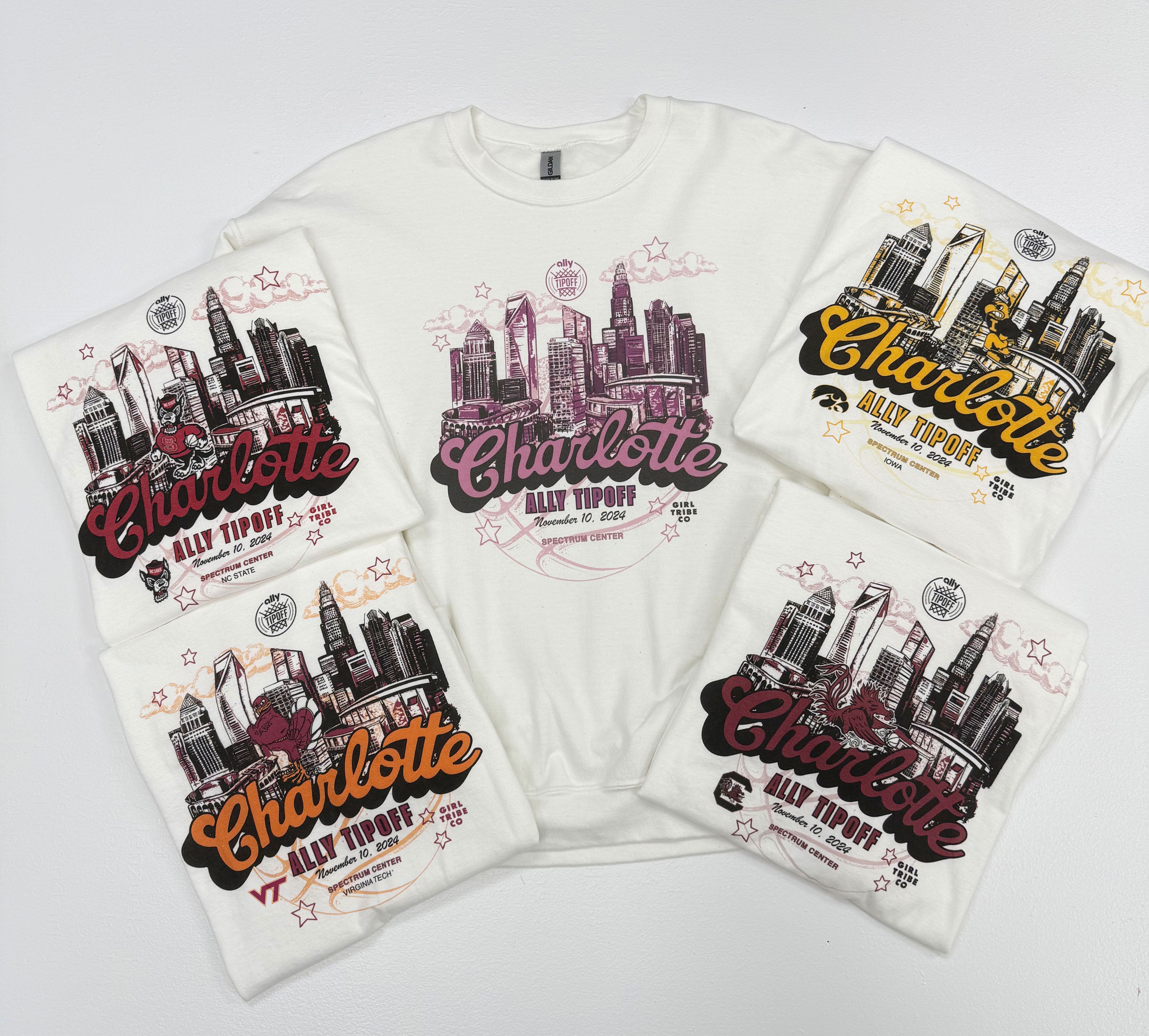 Ally Tipoff T-shirts. 